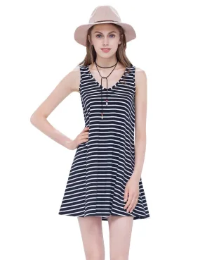 Alisapan Fashion Loose Comfy  V-neck Sleeveless T-shirt AS01018