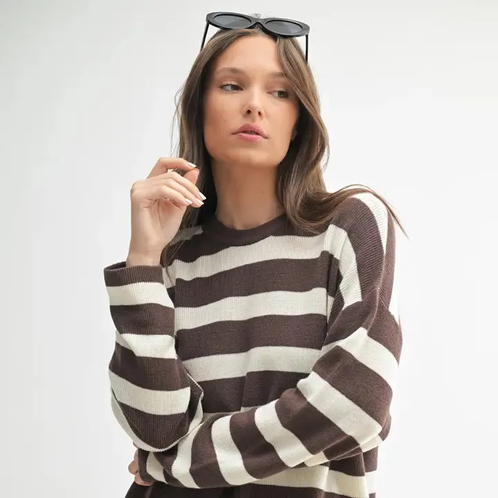 All About Stripes Set Brown