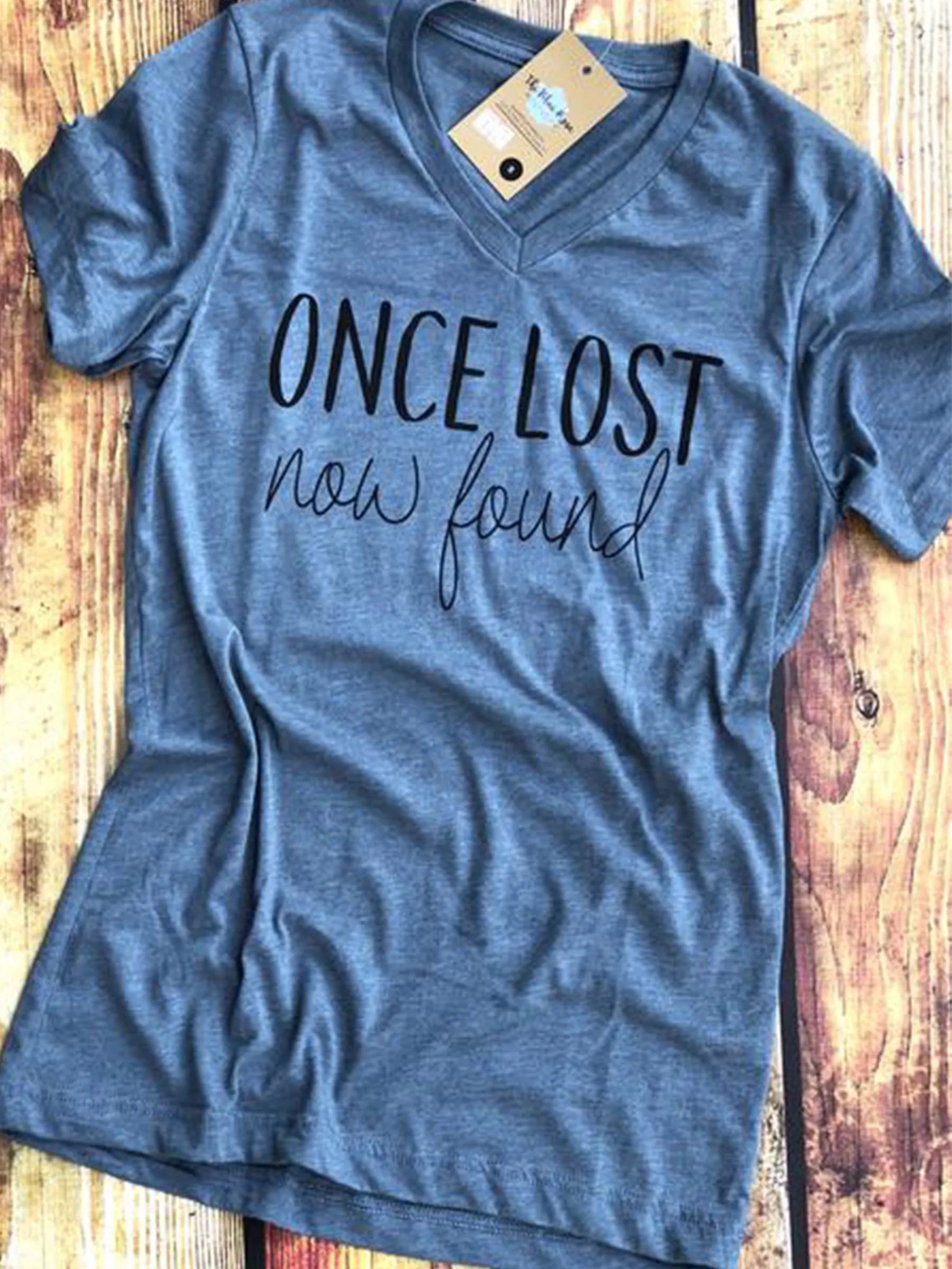 Amazing Grace - Tshirt - Once Lost Now Found