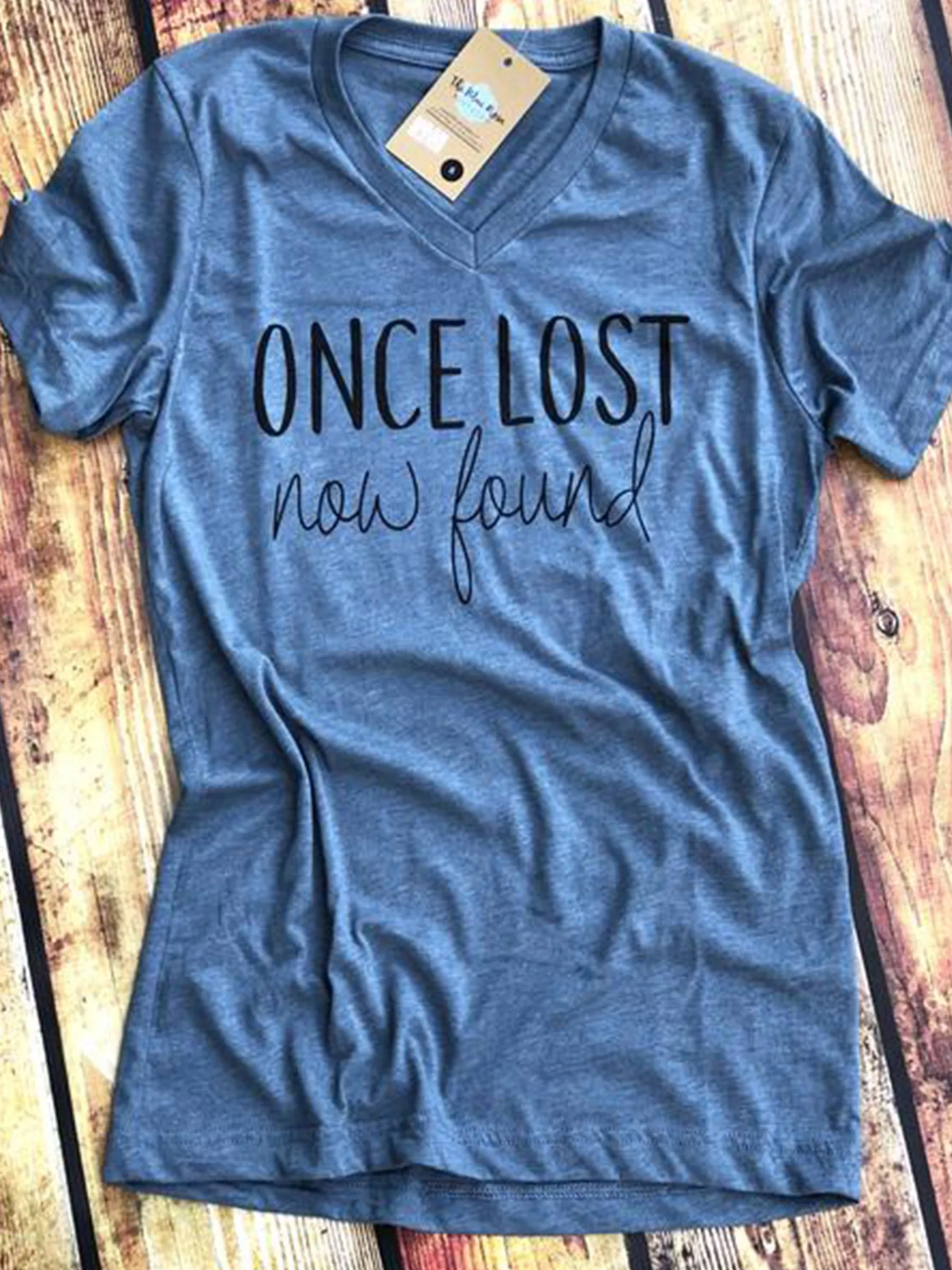 Amazing Grace - Tshirt - Once Lost Now Found