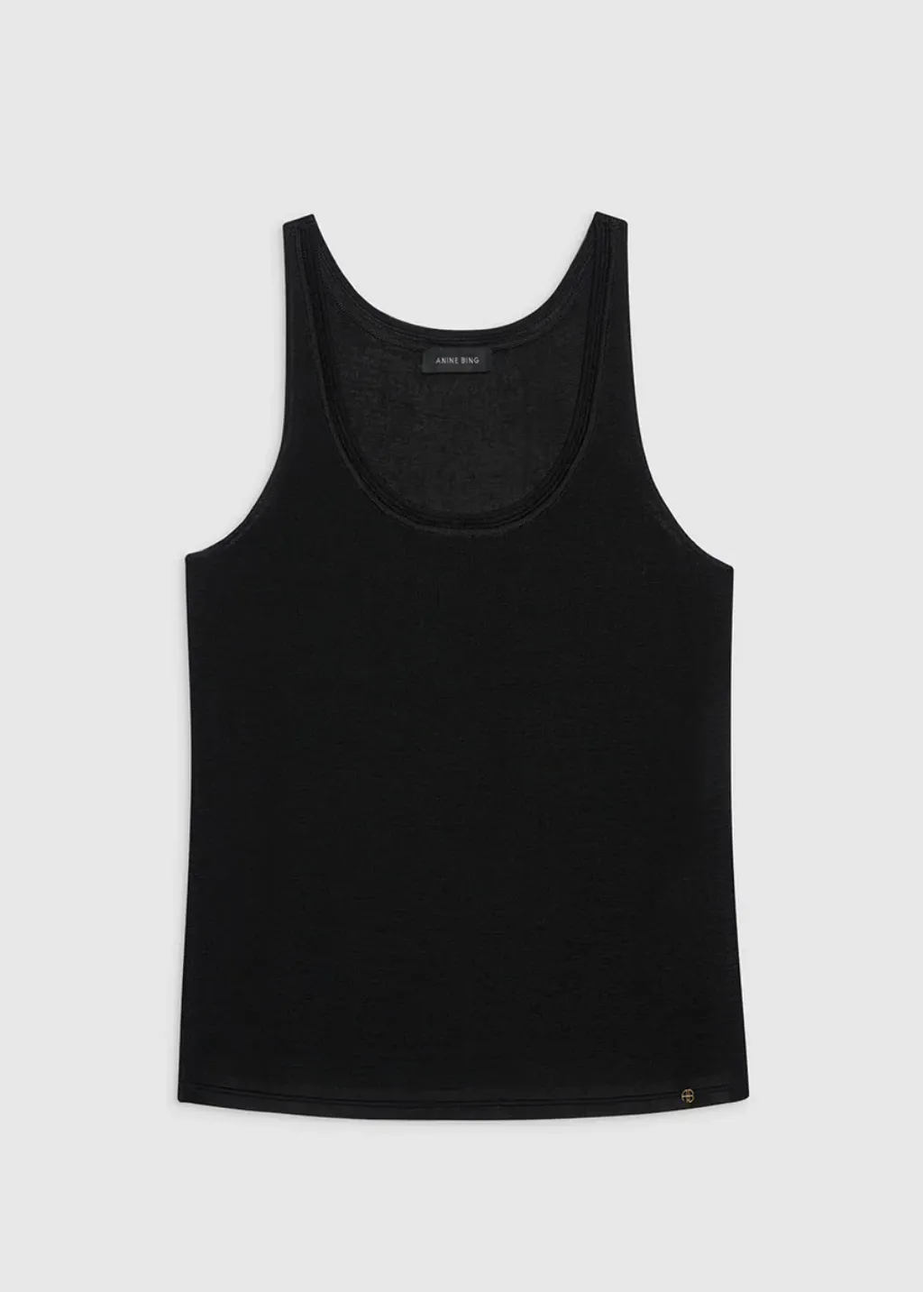 Anine Bing Giorgio Sweater Tank in Black