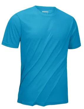 ASHORE SHOP UPF 50  Summer Performance T-shirts Mens Sun Protection Tee Shirts Gym Sports Athletic Running Swim Casual T-shirt Tops