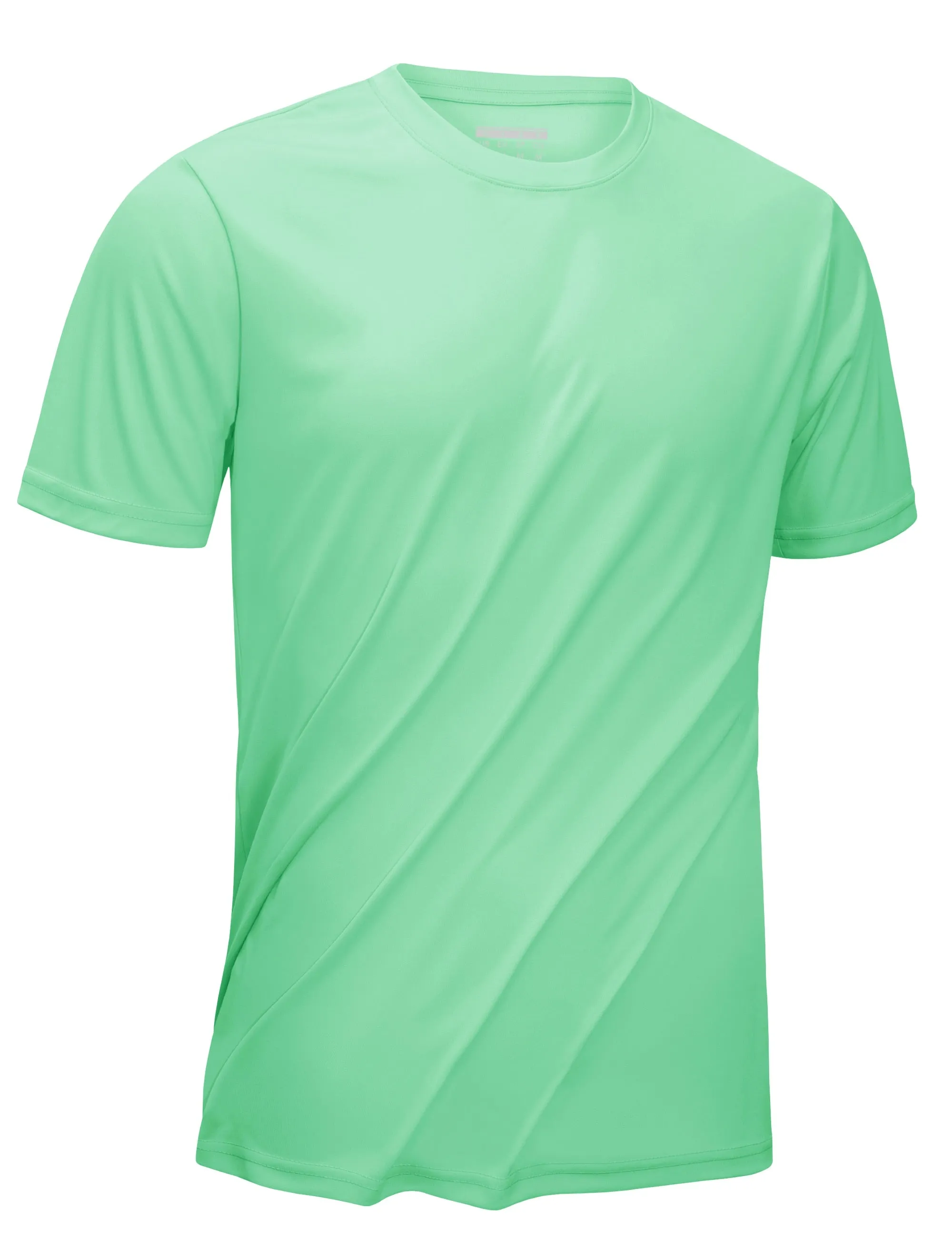 ASHORE SHOP UPF 50  Summer Performance T-shirts Mens Sun Protection Tee Shirts Gym Sports Athletic Running Swim Casual T-shirt Tops
