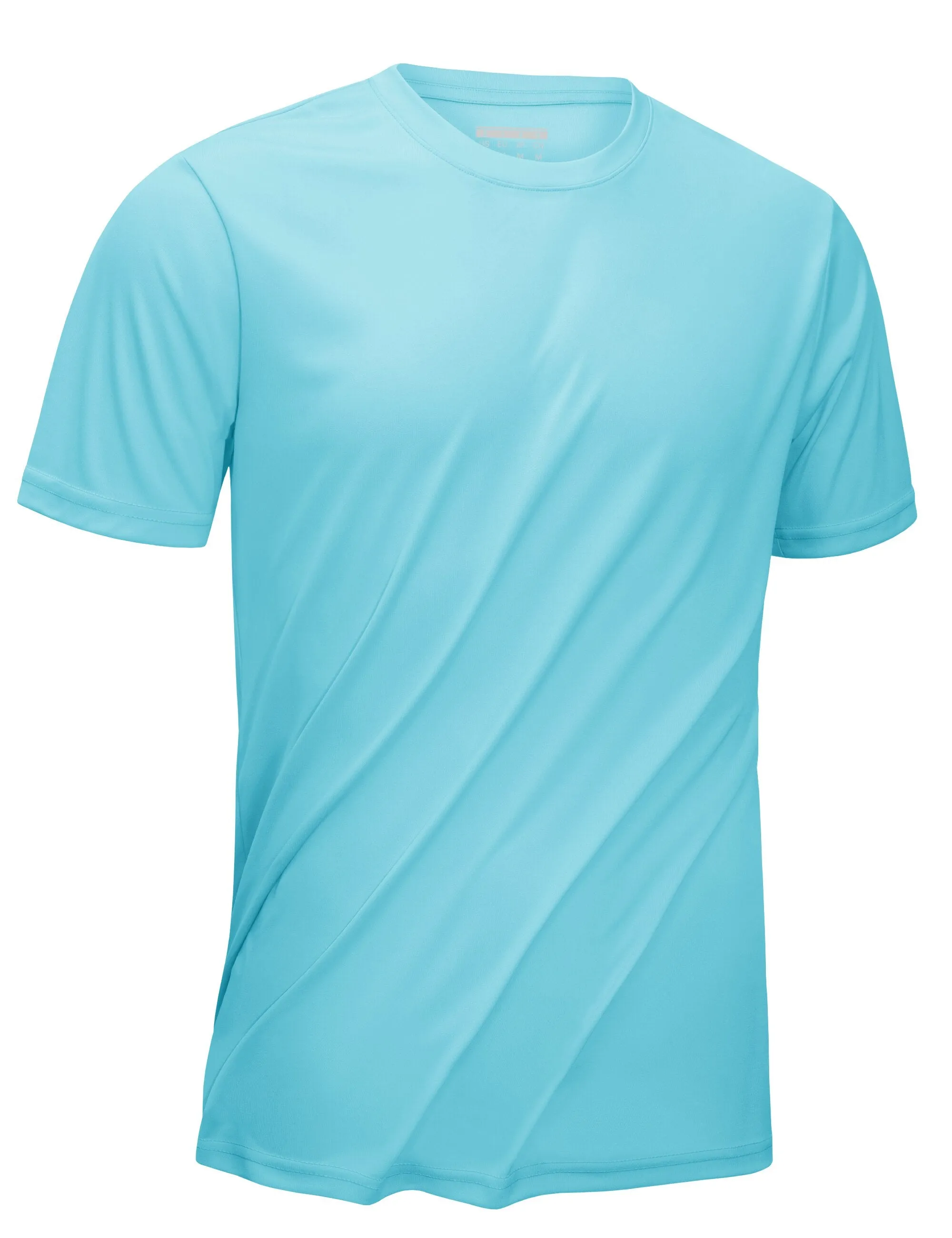 ASHORE SHOP UPF 50  Summer Performance T-shirts Mens Sun Protection Tee Shirts Gym Sports Athletic Running Swim Casual T-shirt Tops