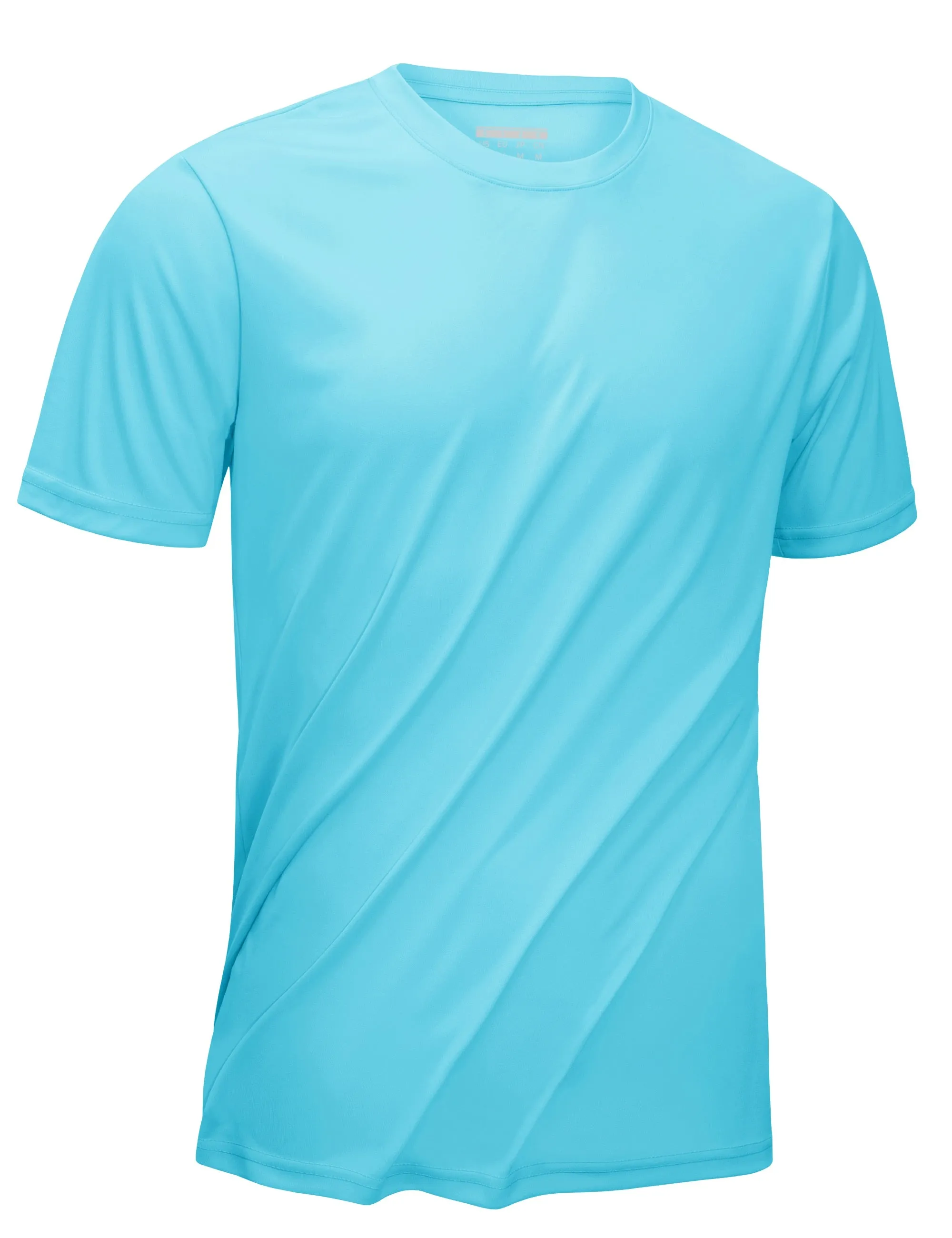 ASHORE SHOP UPF 50  Summer Performance T-shirts Mens Sun Protection Tee Shirts Gym Sports Athletic Running Swim Casual T-shirt Tops