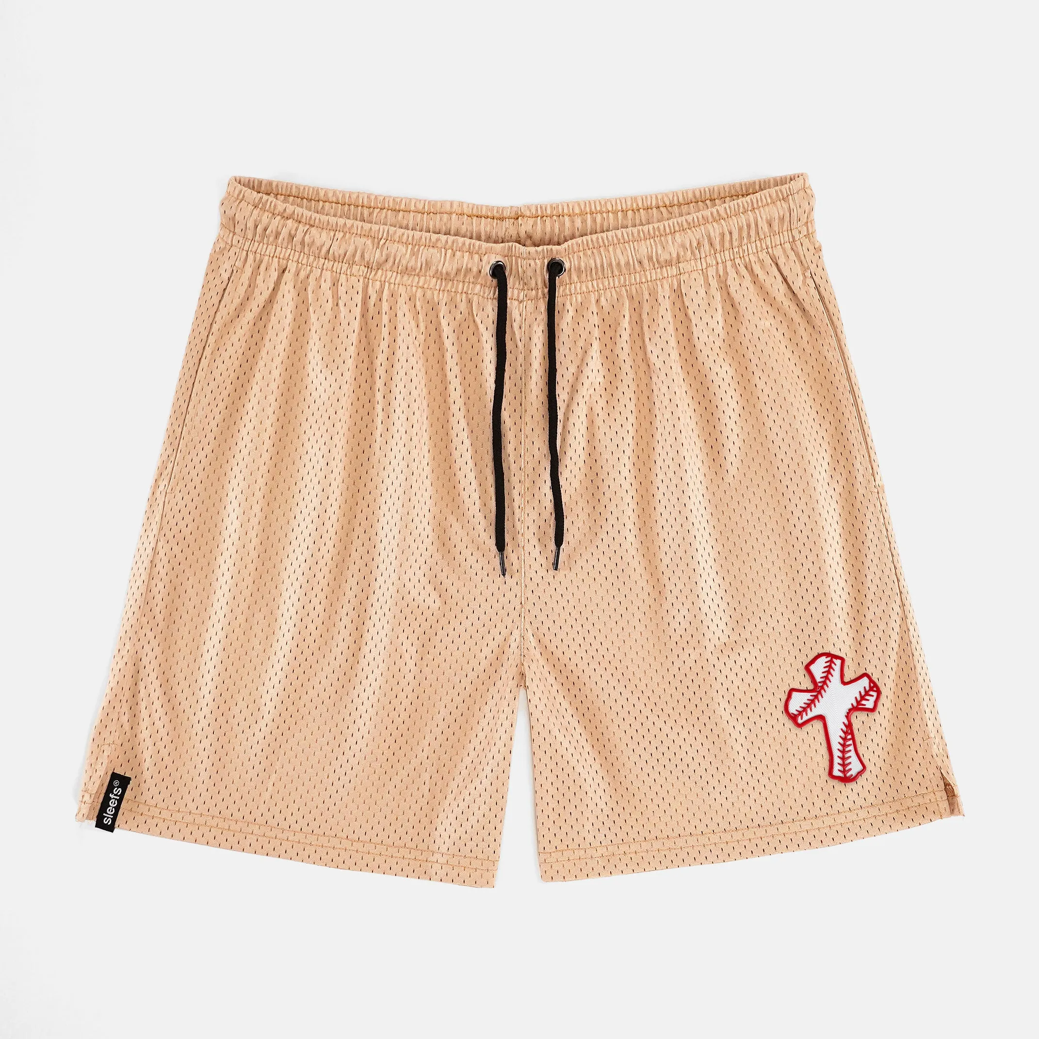 Baseball Cross Patch Shorts - 7"