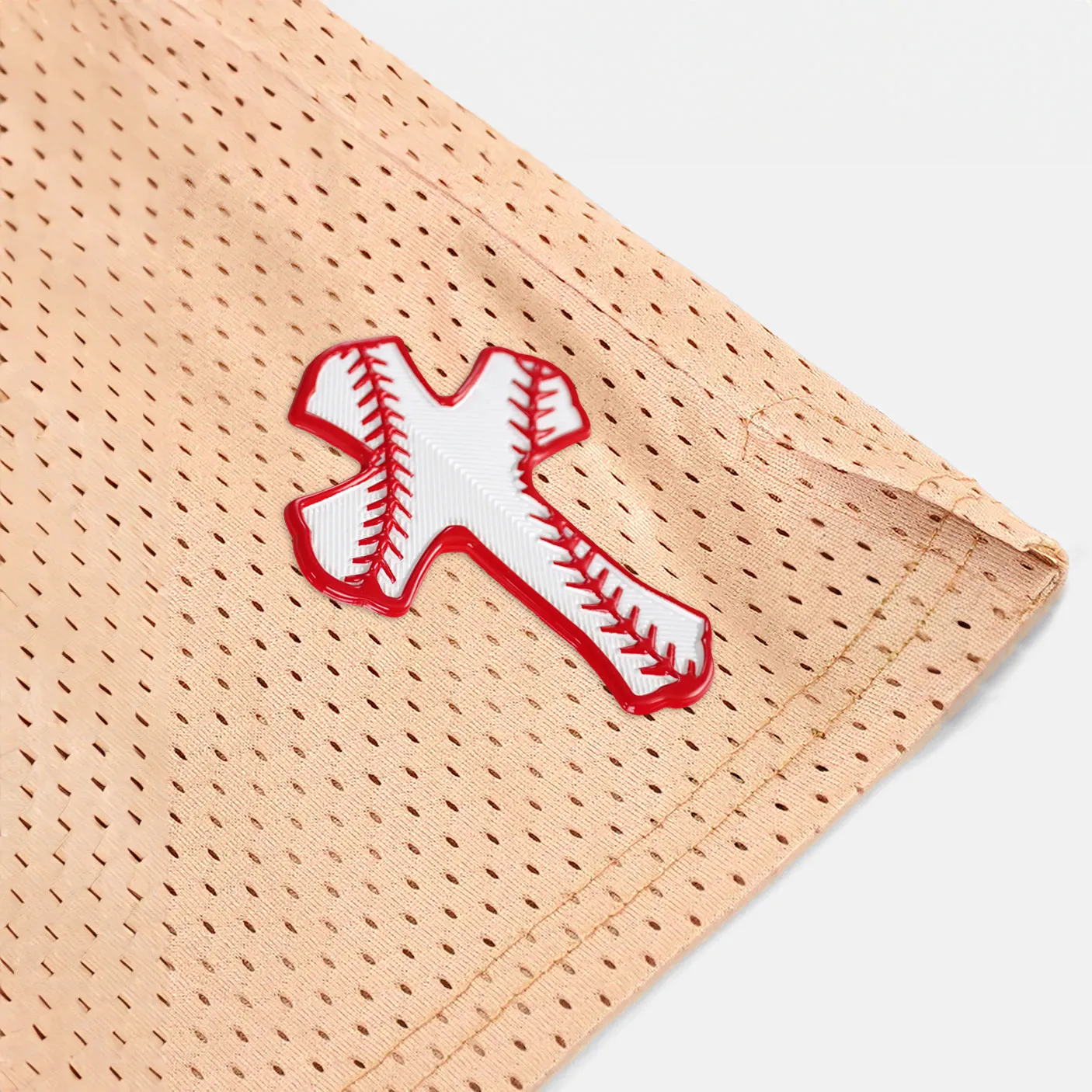 Baseball Cross Patch Shorts - 7"