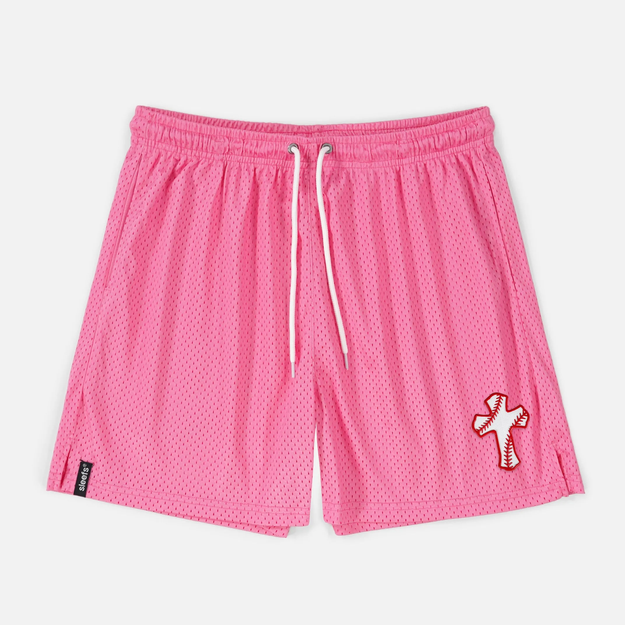 Baseball Cross Patch Shorts - 7"