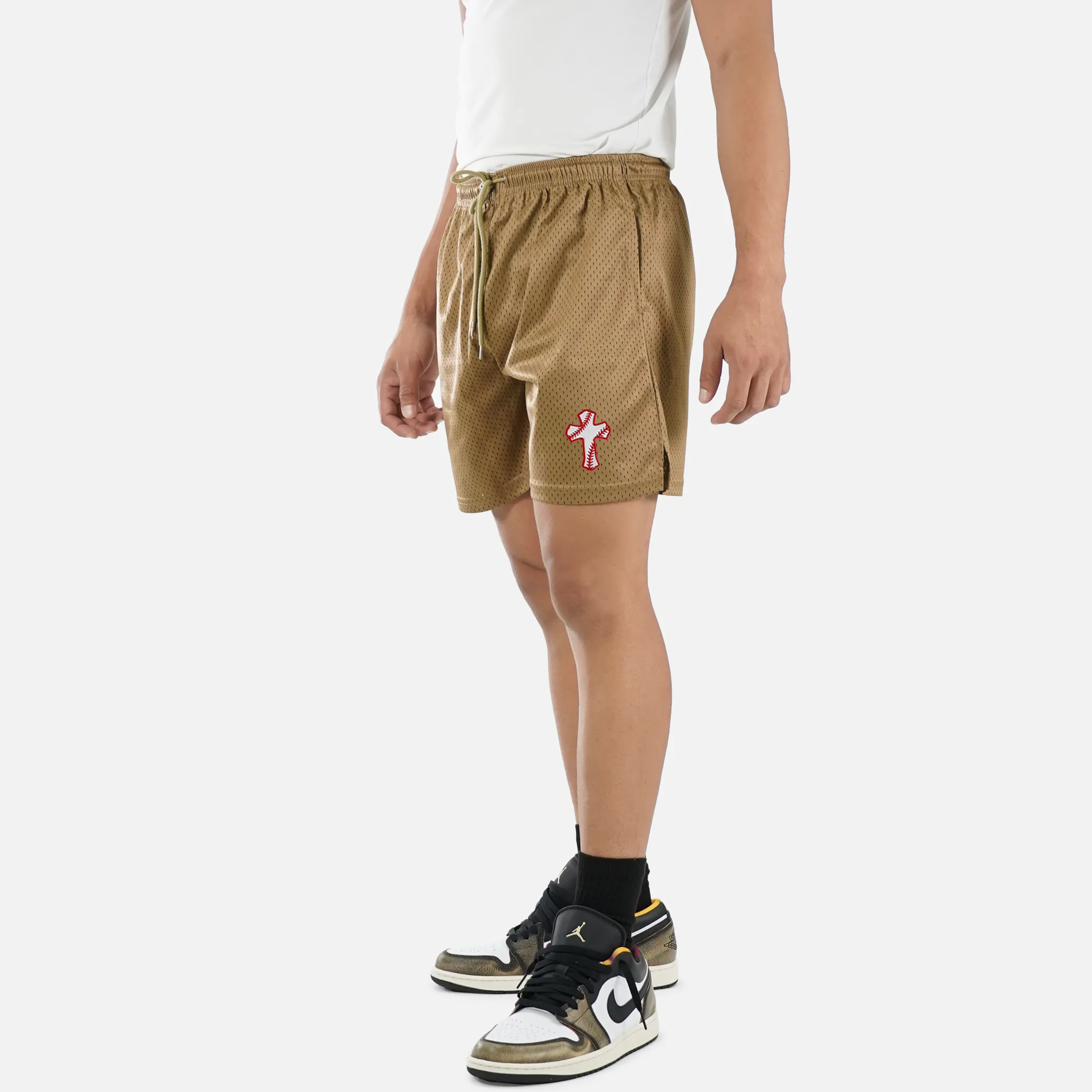 Baseball Cross Patch Shorts - 7"