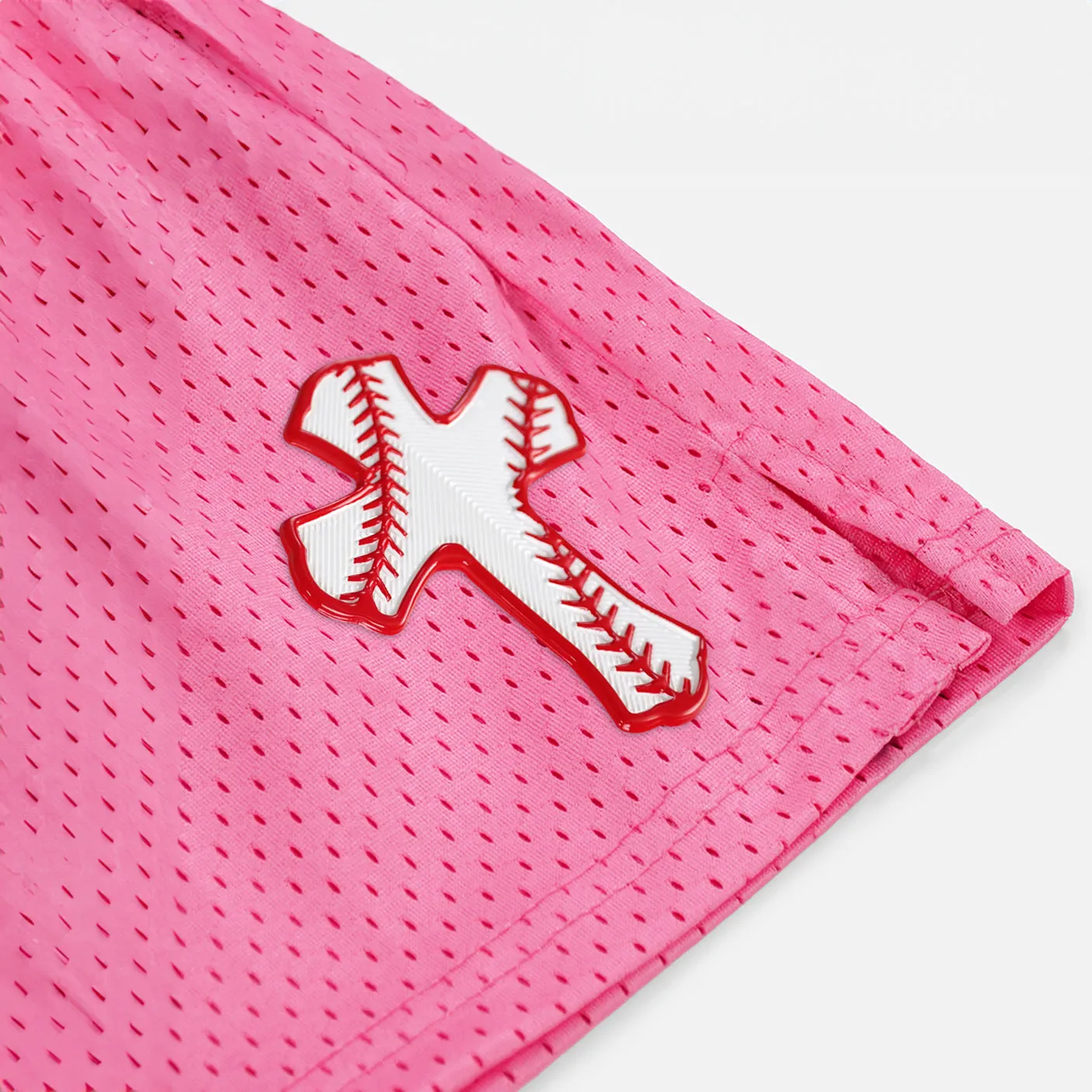 Baseball Cross Patch Shorts - 7"