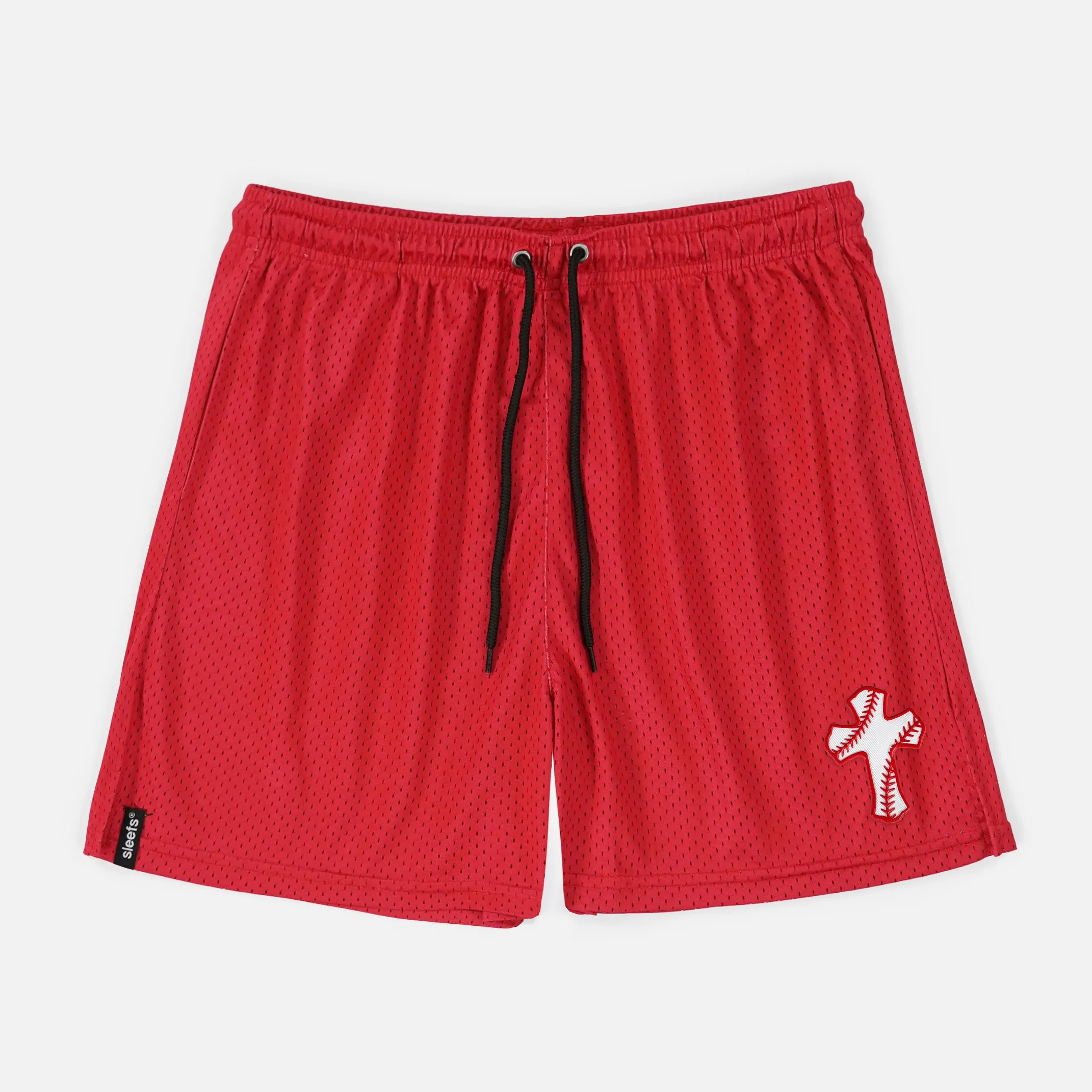 Baseball Cross Patch Shorts - 7"