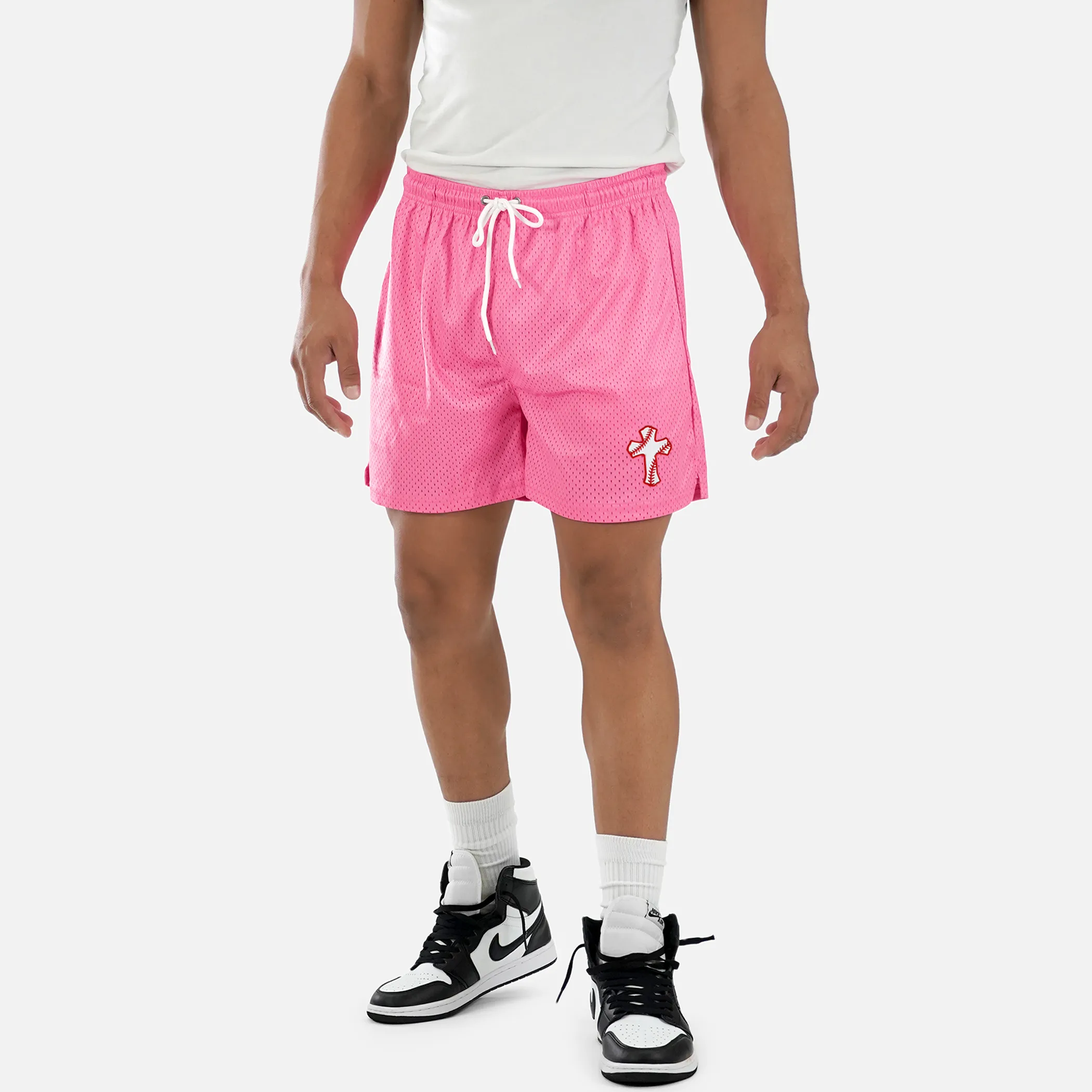 Baseball Cross Patch Shorts - 7"