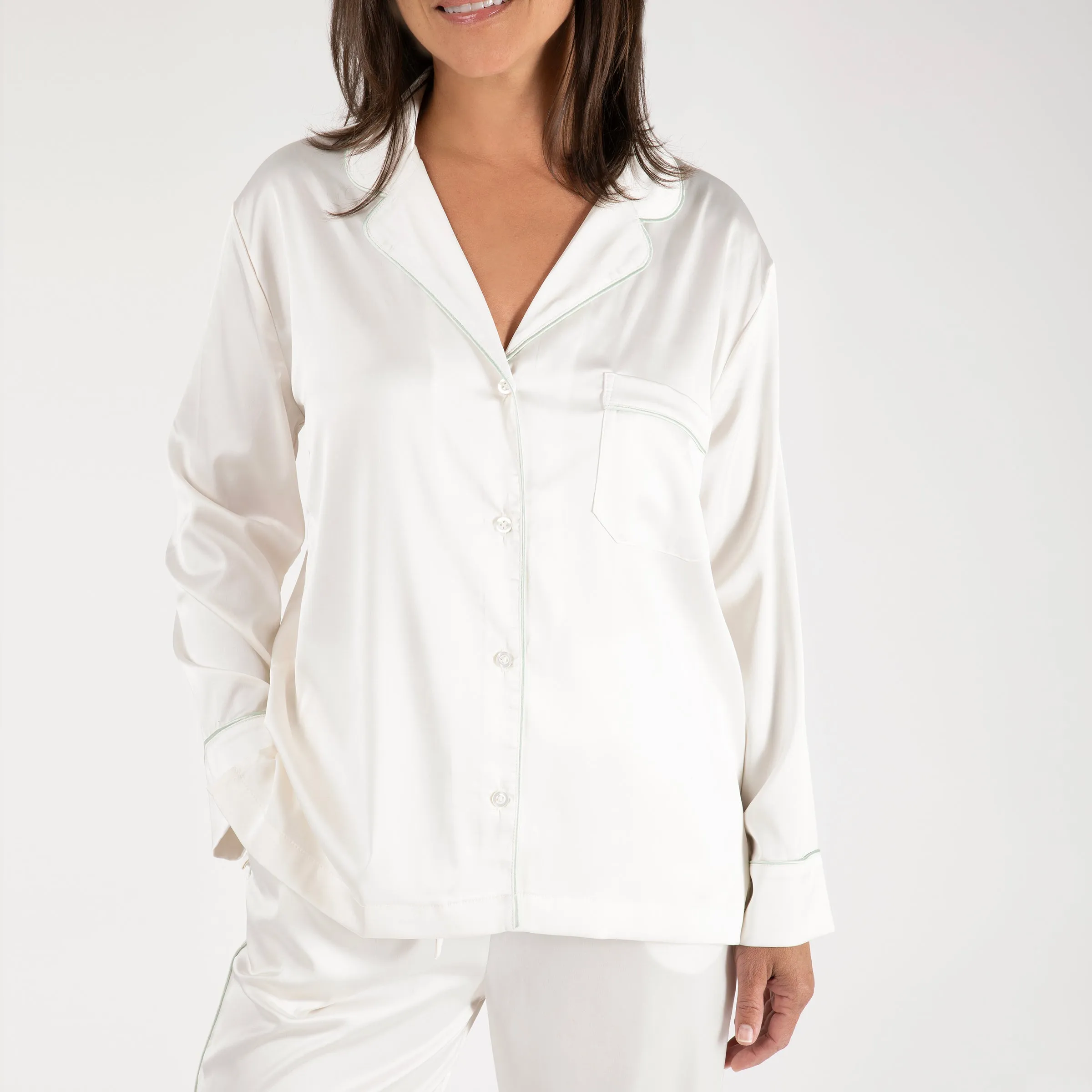 BIRDIE SATIN LONG PAJAMAS