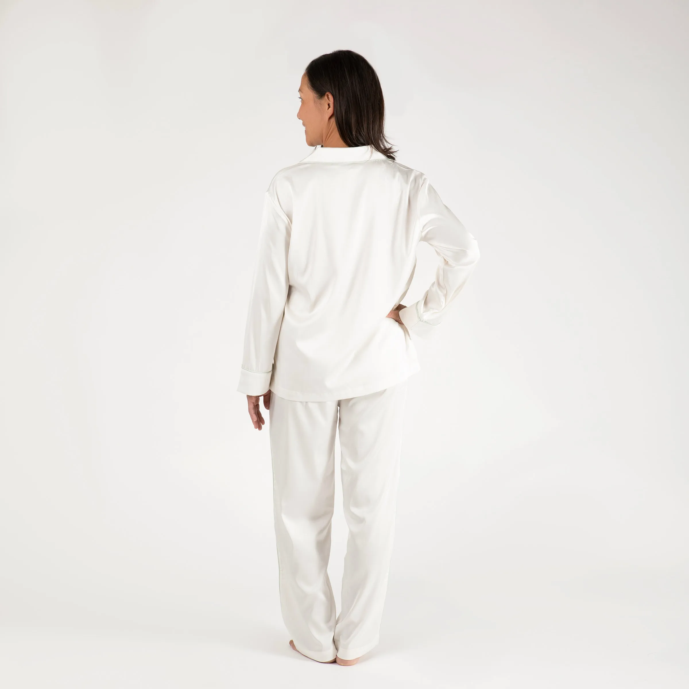 BIRDIE SATIN LONG PAJAMAS