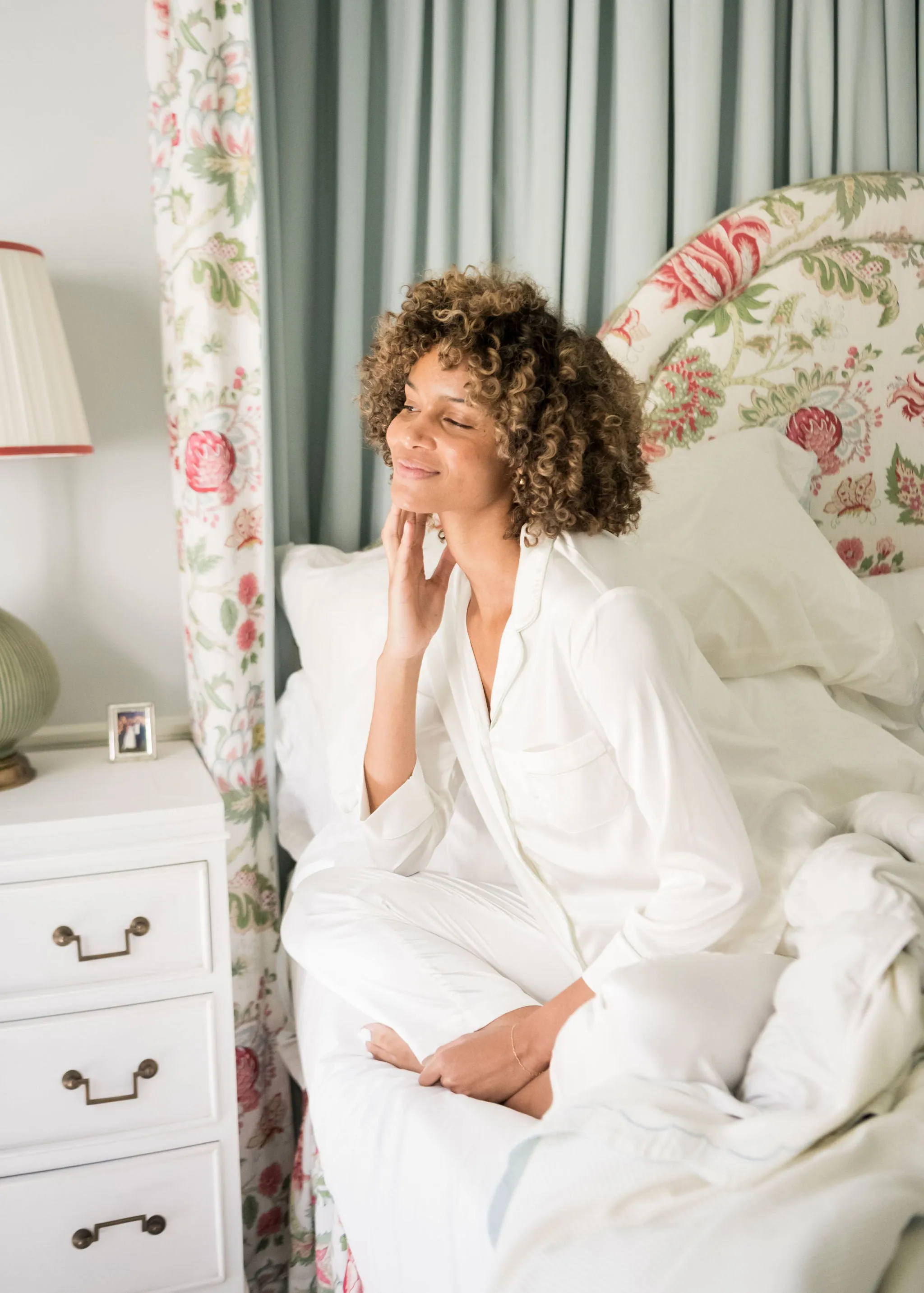 BIRDIE SATIN LONG PAJAMAS