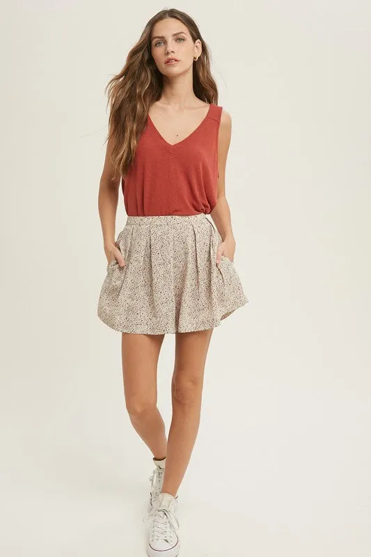 Breezy And Easy Pleated Shorts (Size Large)