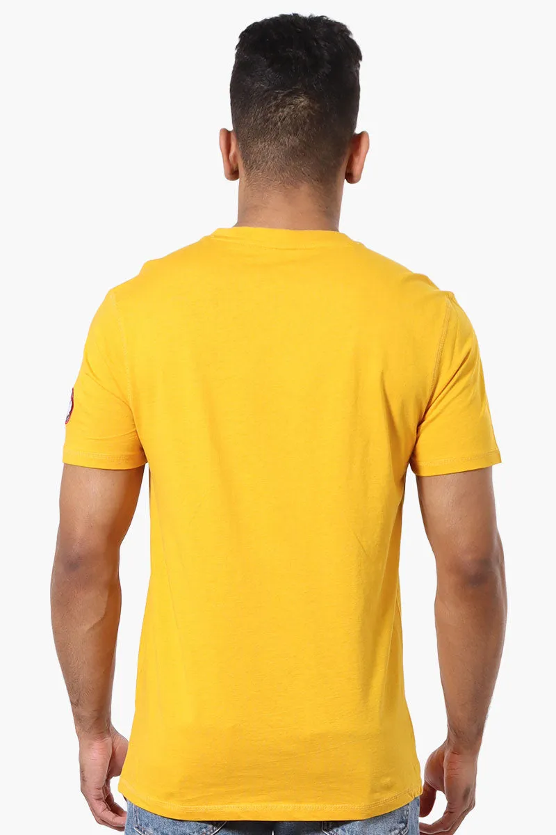 Canada Weather Gear Chest Logo Print Tee - Yellow