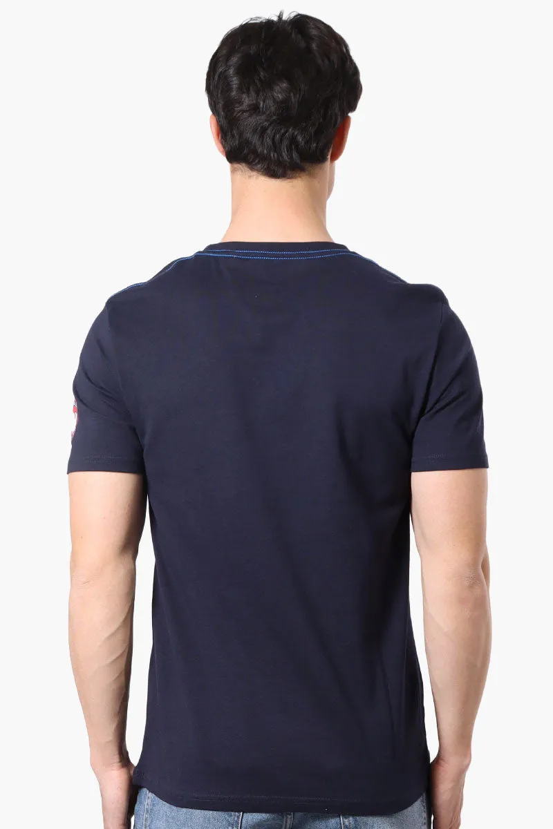 Canada Weather Gear Leaf Print Tee - Navy