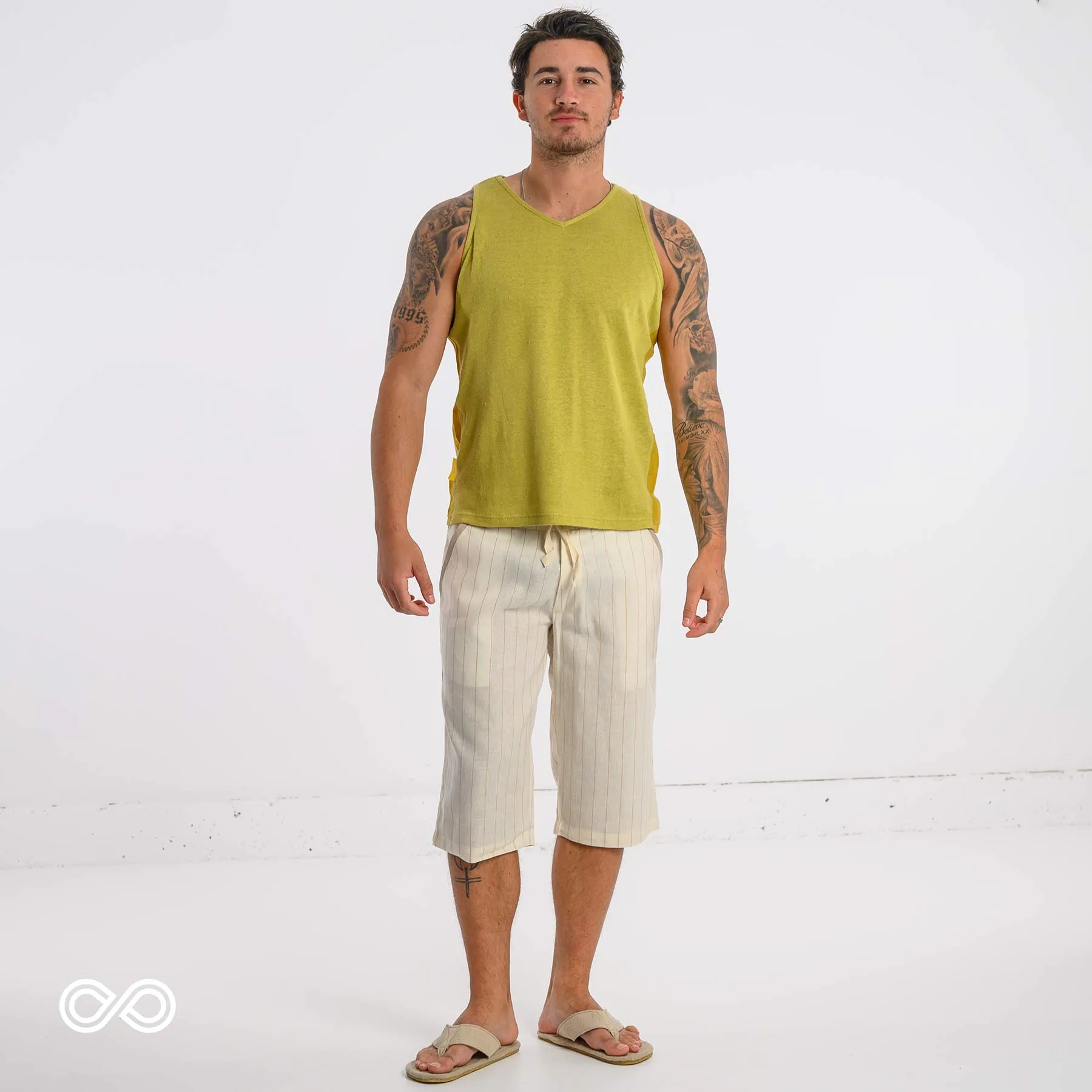 CANCUN Elastic-free Organic Hemp Dorm Shorts (Closeout - Final Sale)