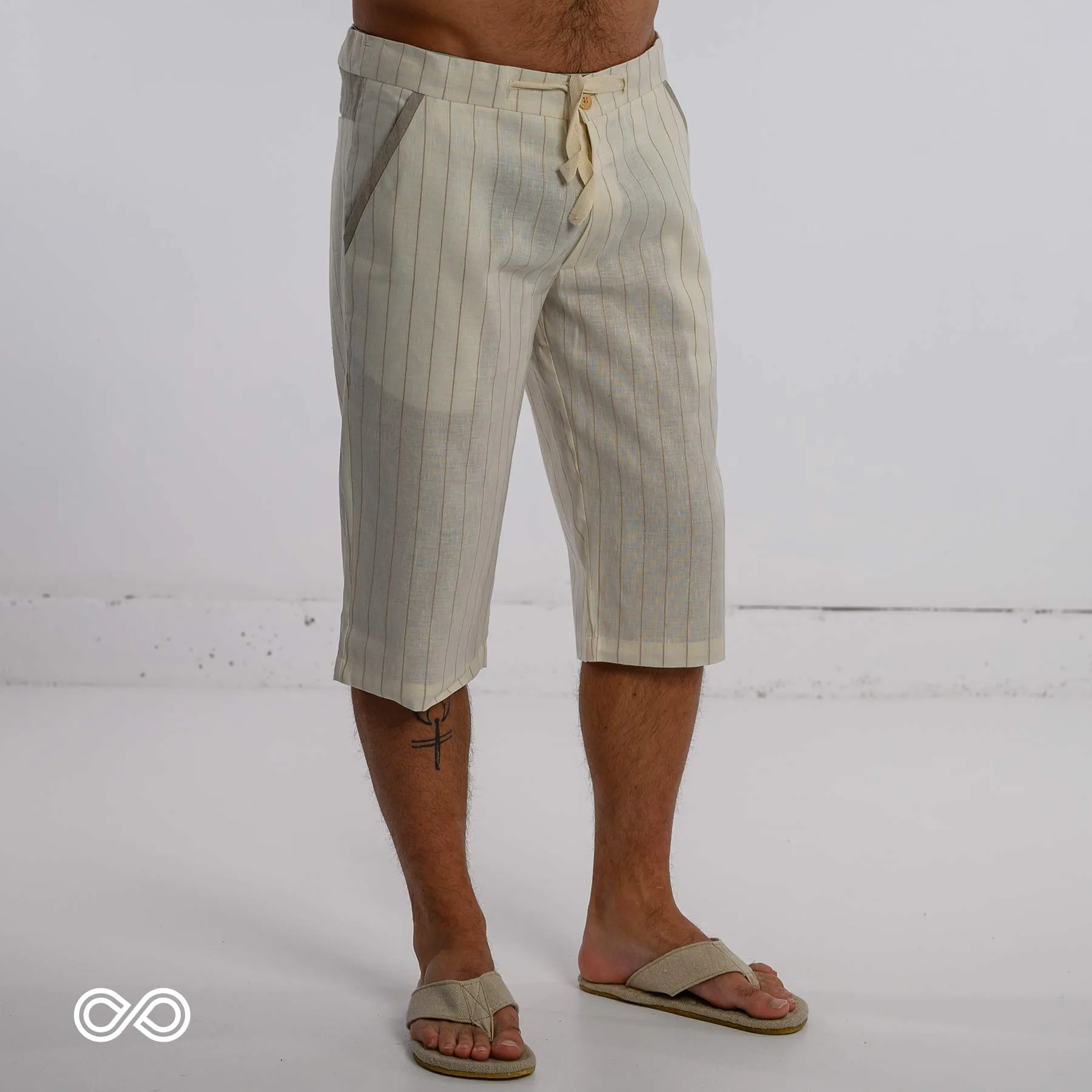 CANCUN Elastic-free Organic Hemp Dorm Shorts (Closeout - Final Sale)
