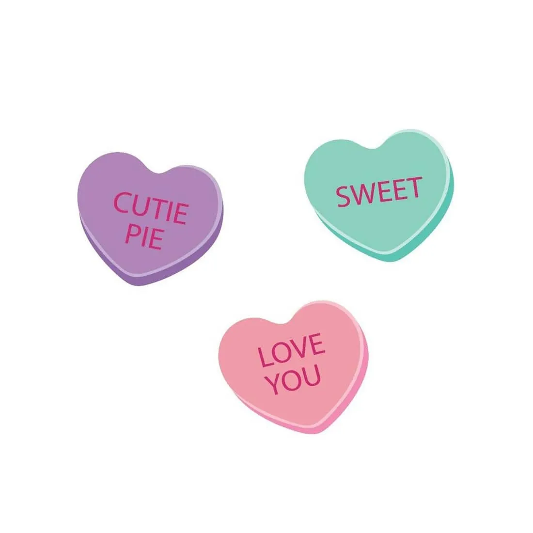 Candy Hearts Footsie with Ruffle