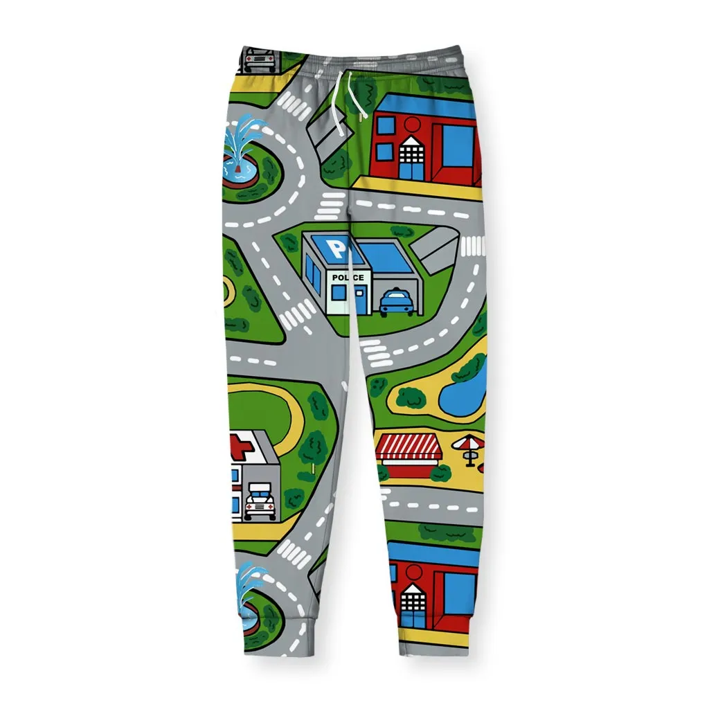 Car Carpet City Pajama Bottoms
