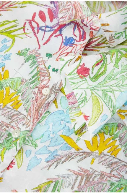 Chalk Jungle Linen Shirt