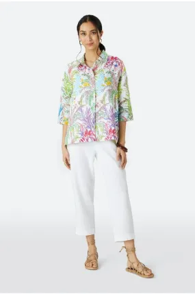 Chalk Jungle Linen Shirt