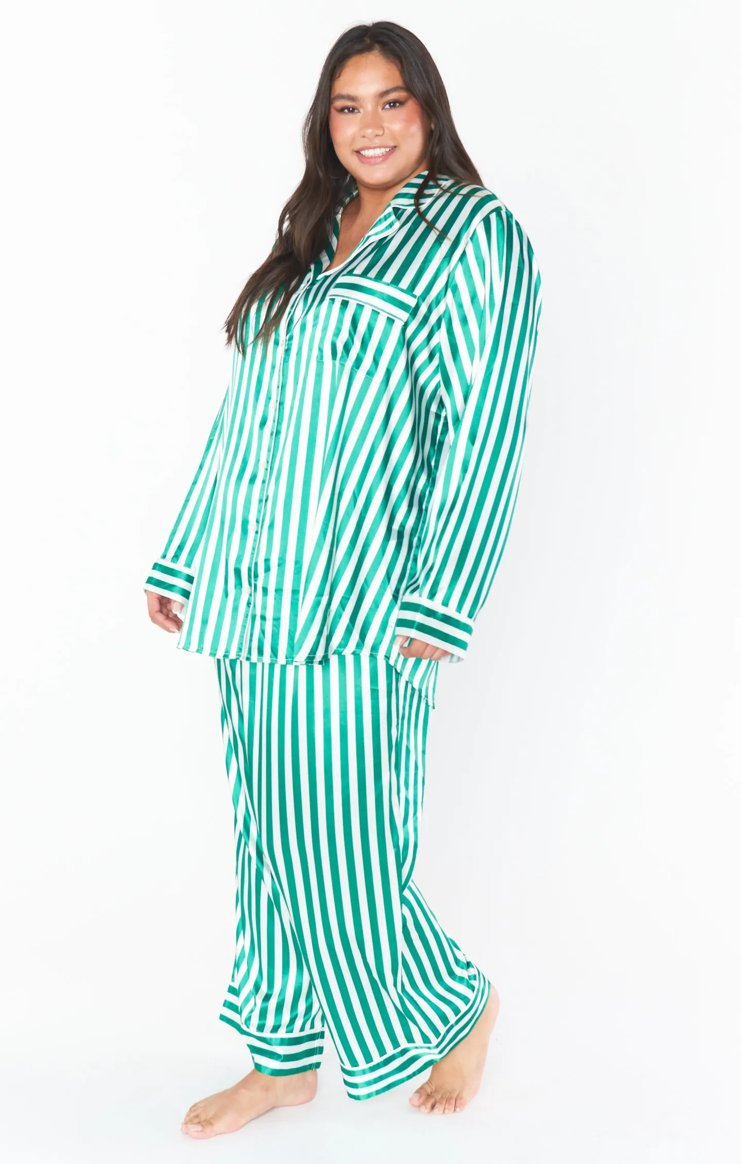 Classic PJ Set ~ Spearmint Stripe