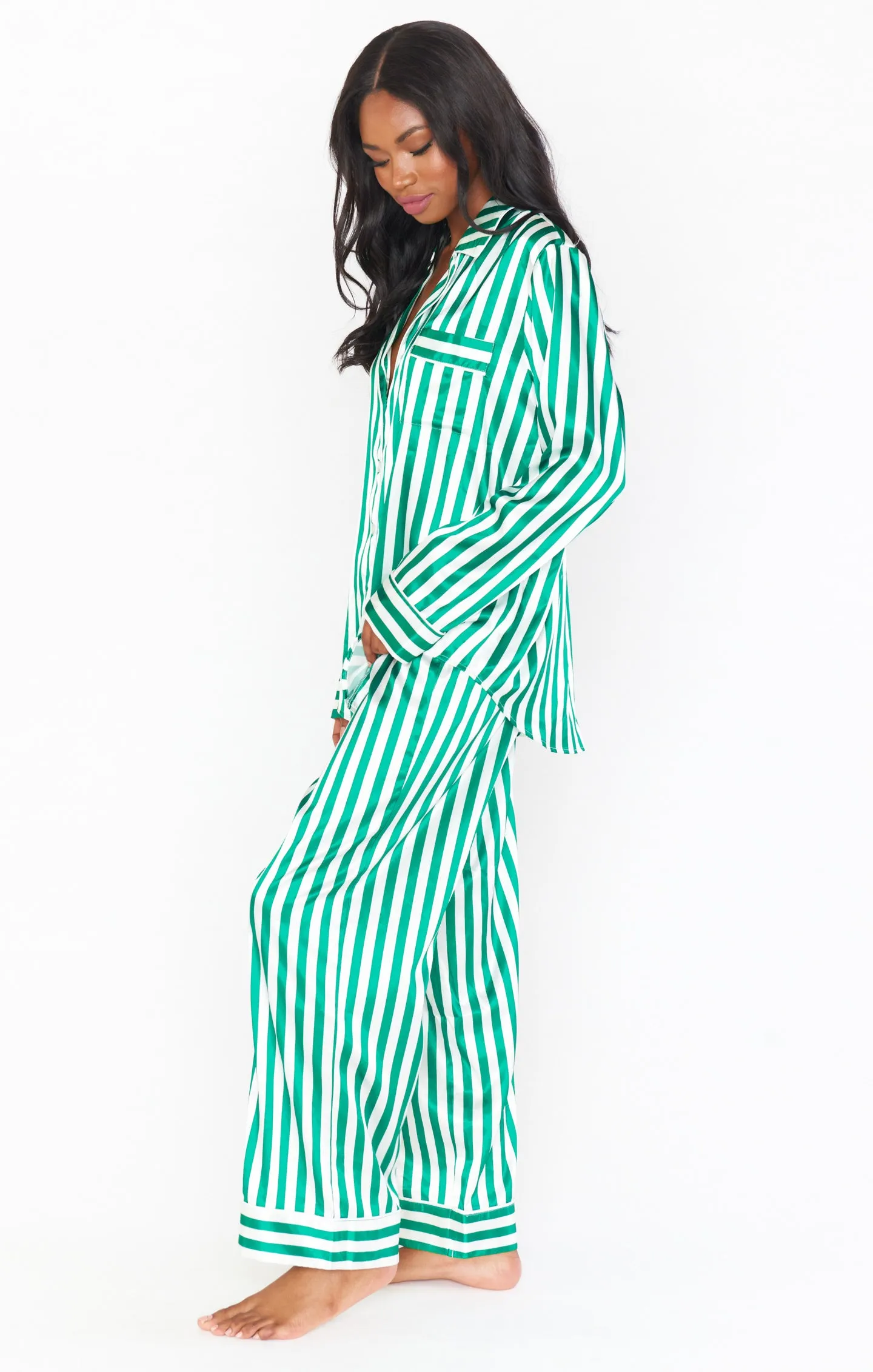 Classic PJ Set ~ Spearmint Stripe