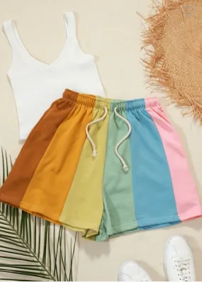 Color Block Lounge Shorts