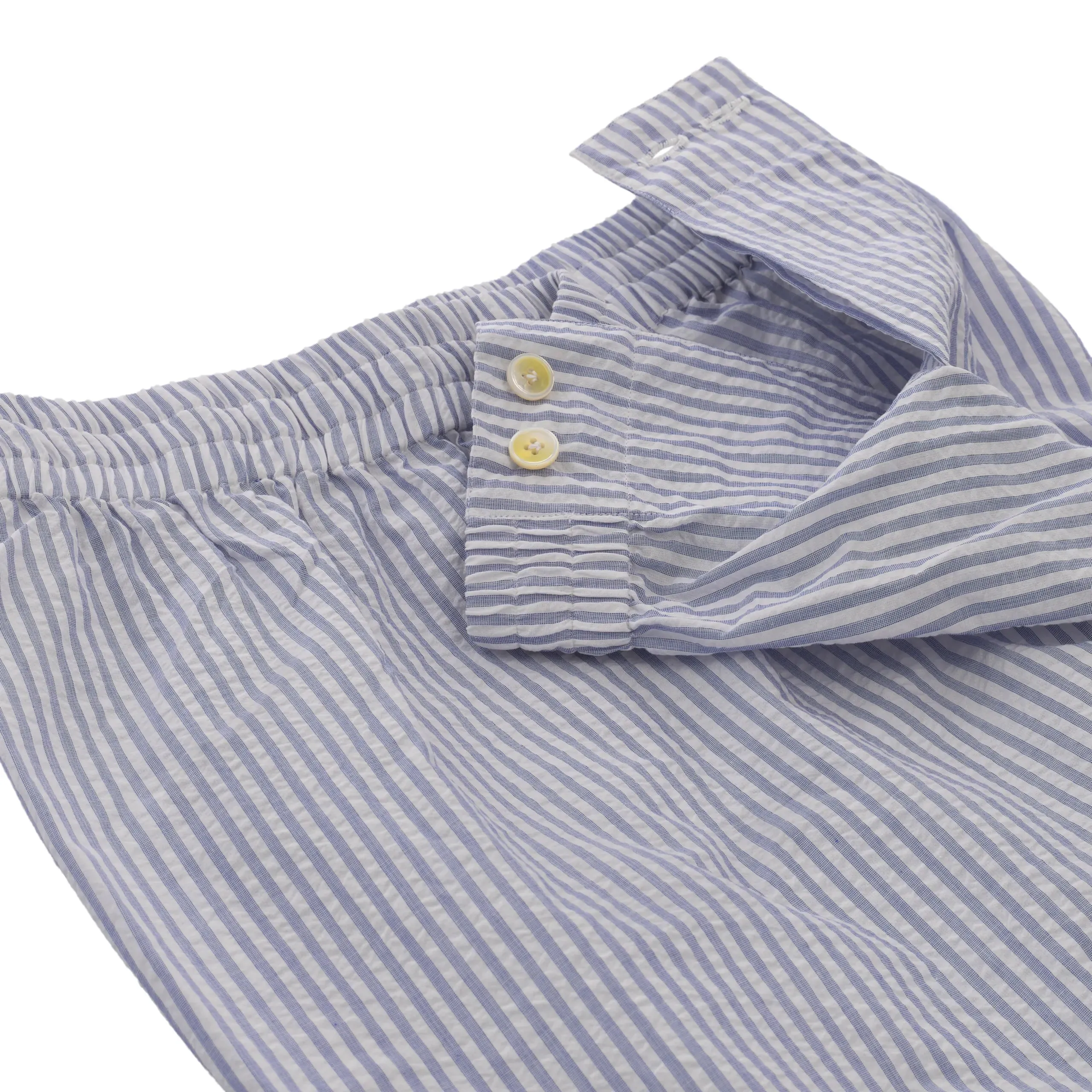 Cotton Fabric Pyjamas with Striped Sticks
