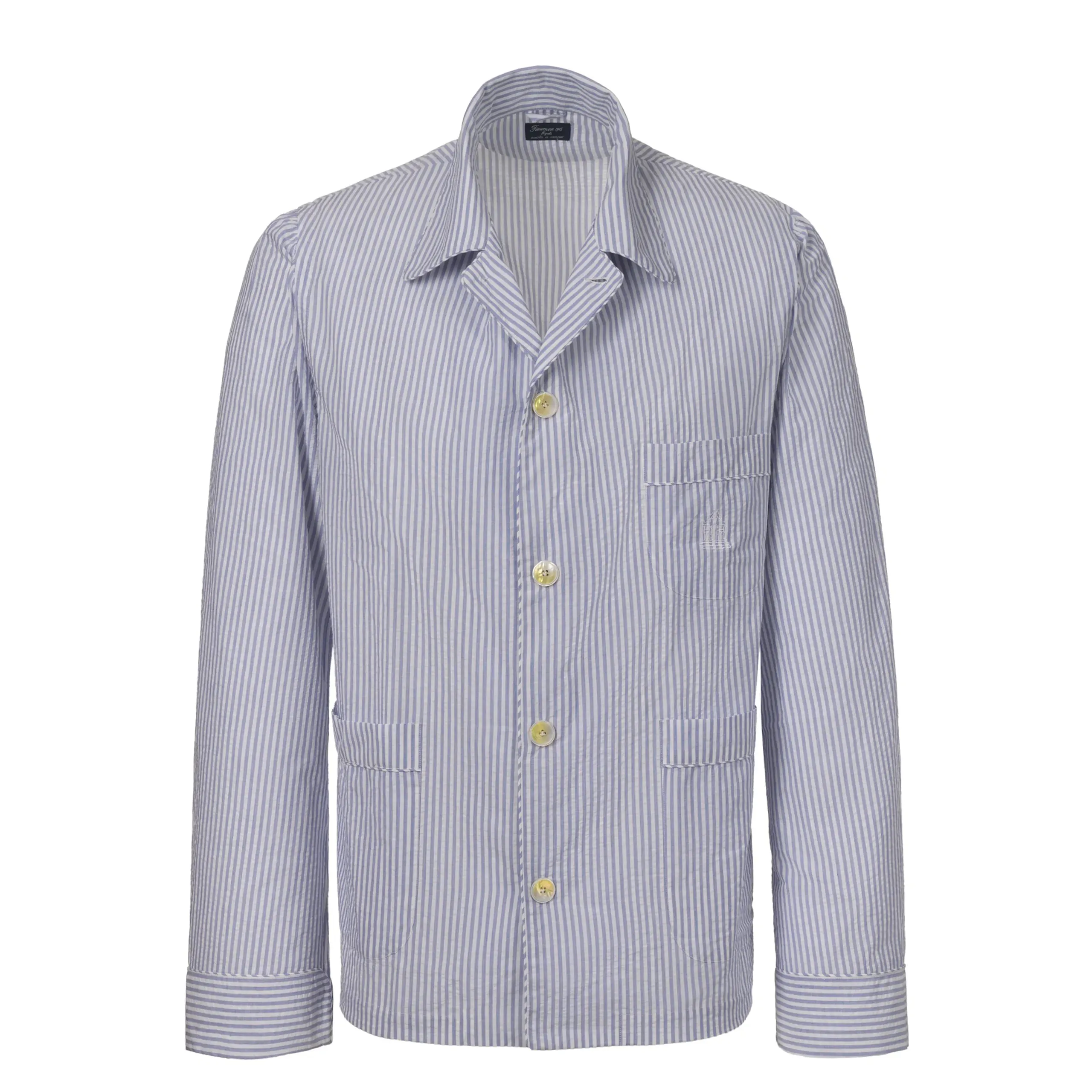 Cotton Fabric Pyjamas with Striped Sticks