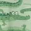 Crocodile Print Kids Jersey Shorts