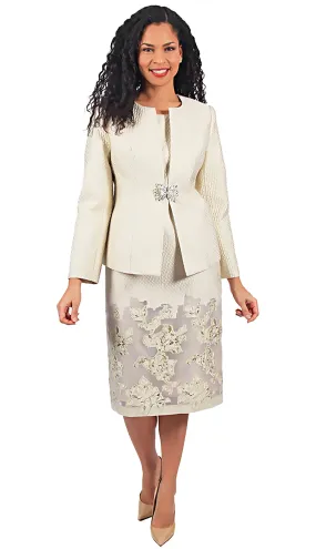 Diana Couture Church Dress 8635-Champagne