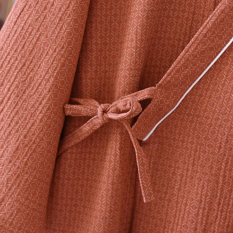 Double Gauze Cotton Pajamas Kimono Robe