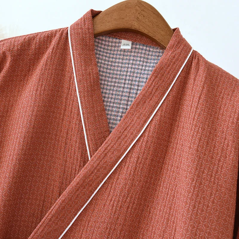 Double Gauze Cotton Pajamas Kimono Robe