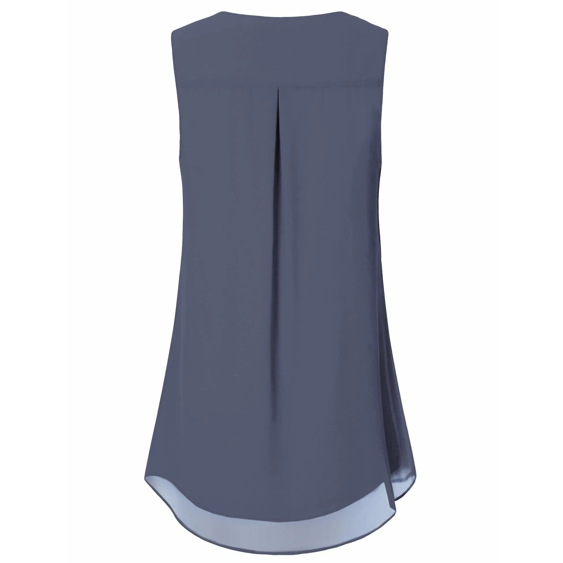 Double Layers Sleeveless Chiffon Tank