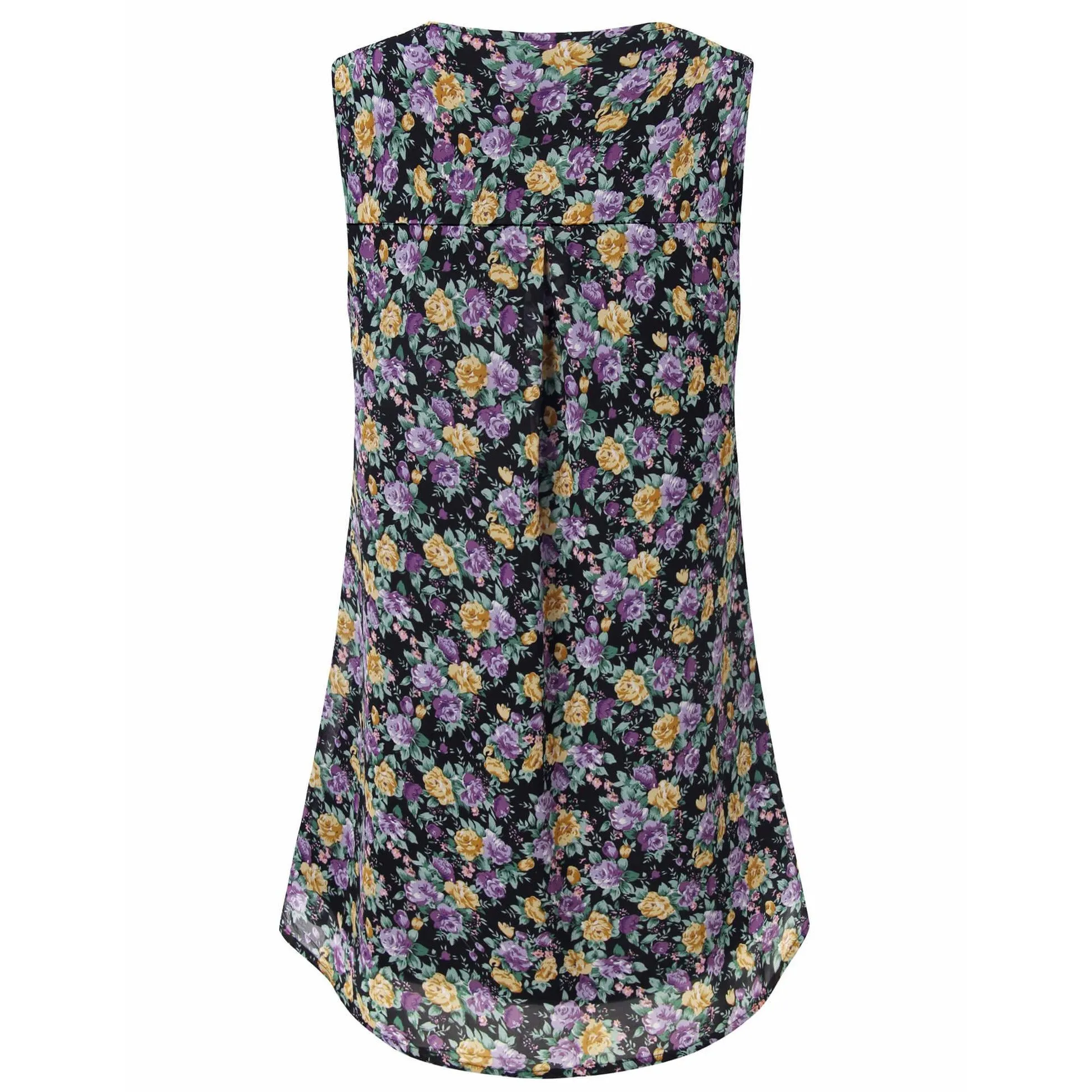Double Layers Sleeveless Chiffon Tank