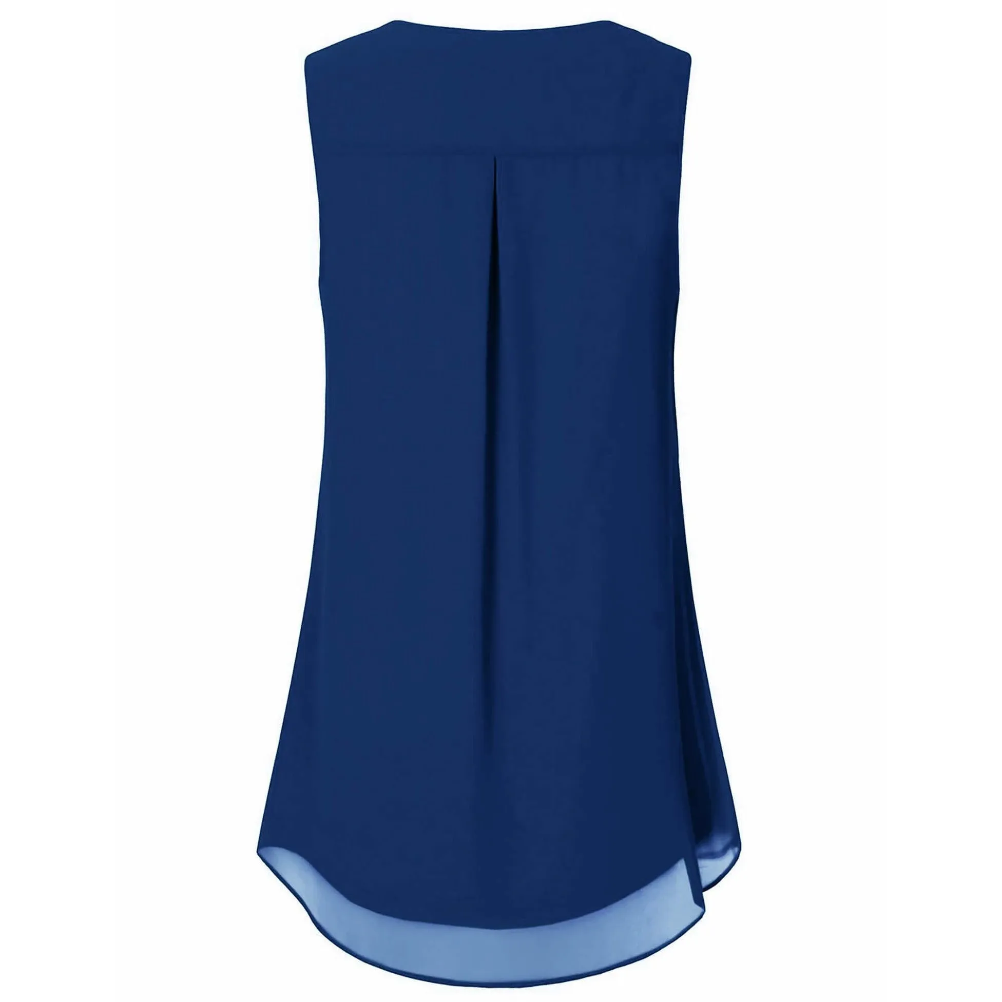 Double Layers Sleeveless Chiffon Tank