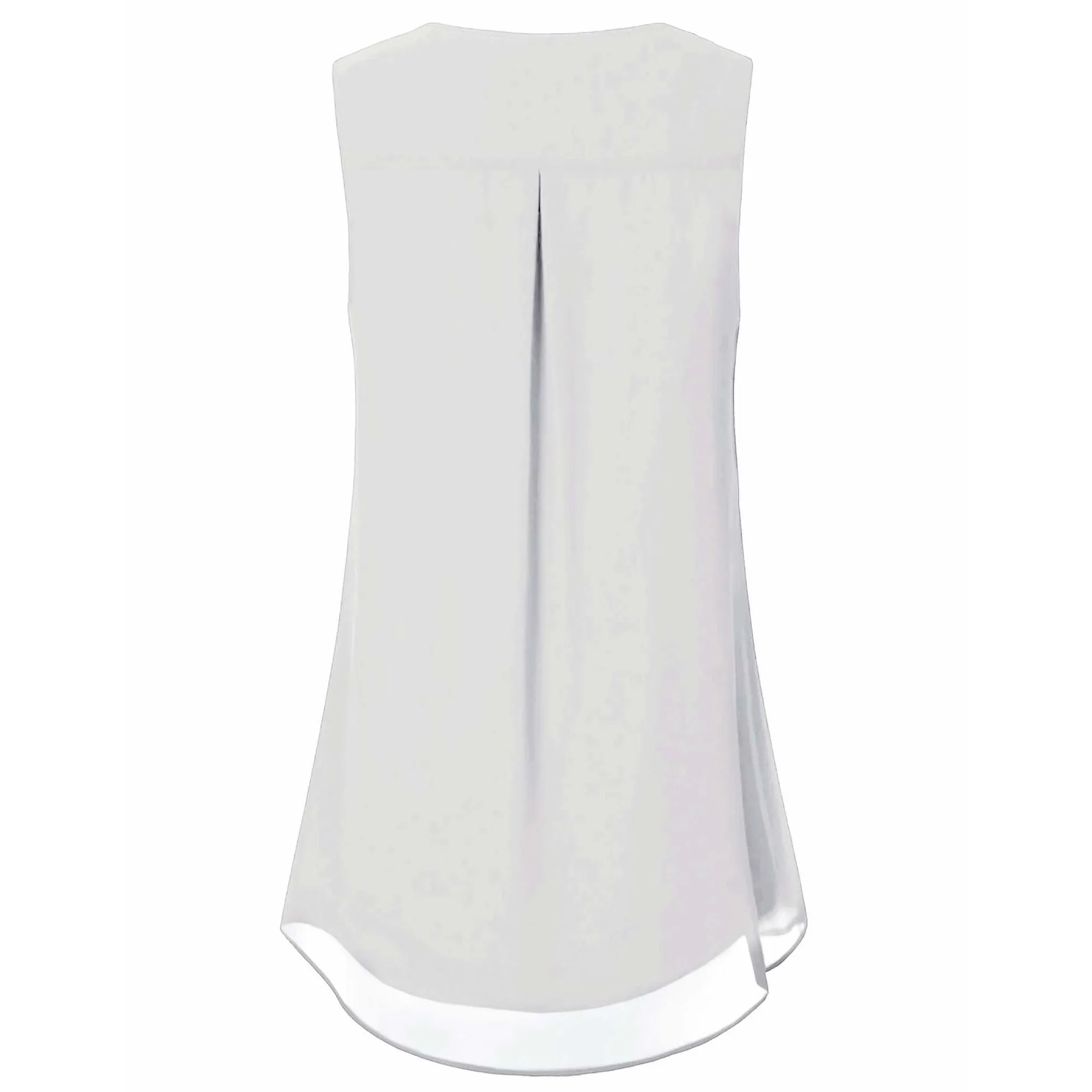 Double Layers Sleeveless Chiffon Tank