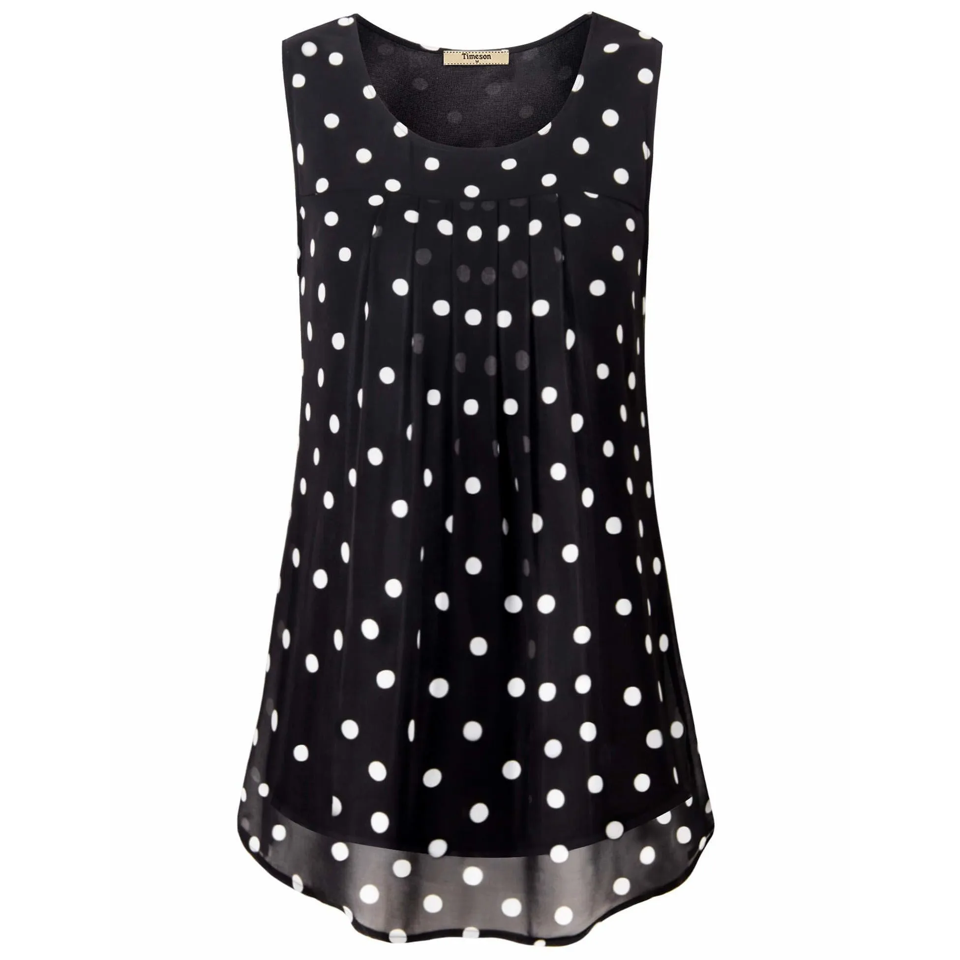 Double Layers Sleeveless Chiffon Tank