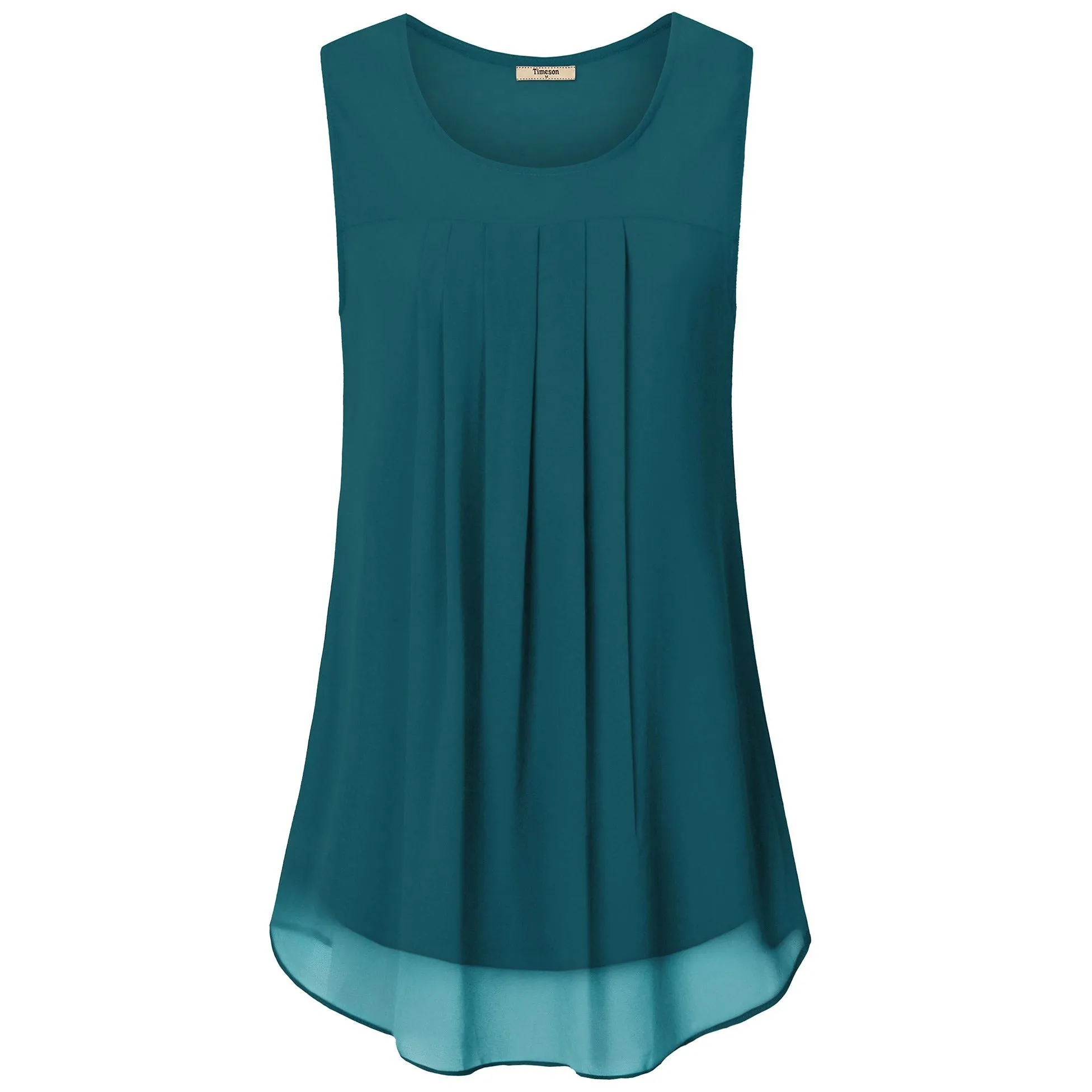 Double Layers Sleeveless Chiffon Tank