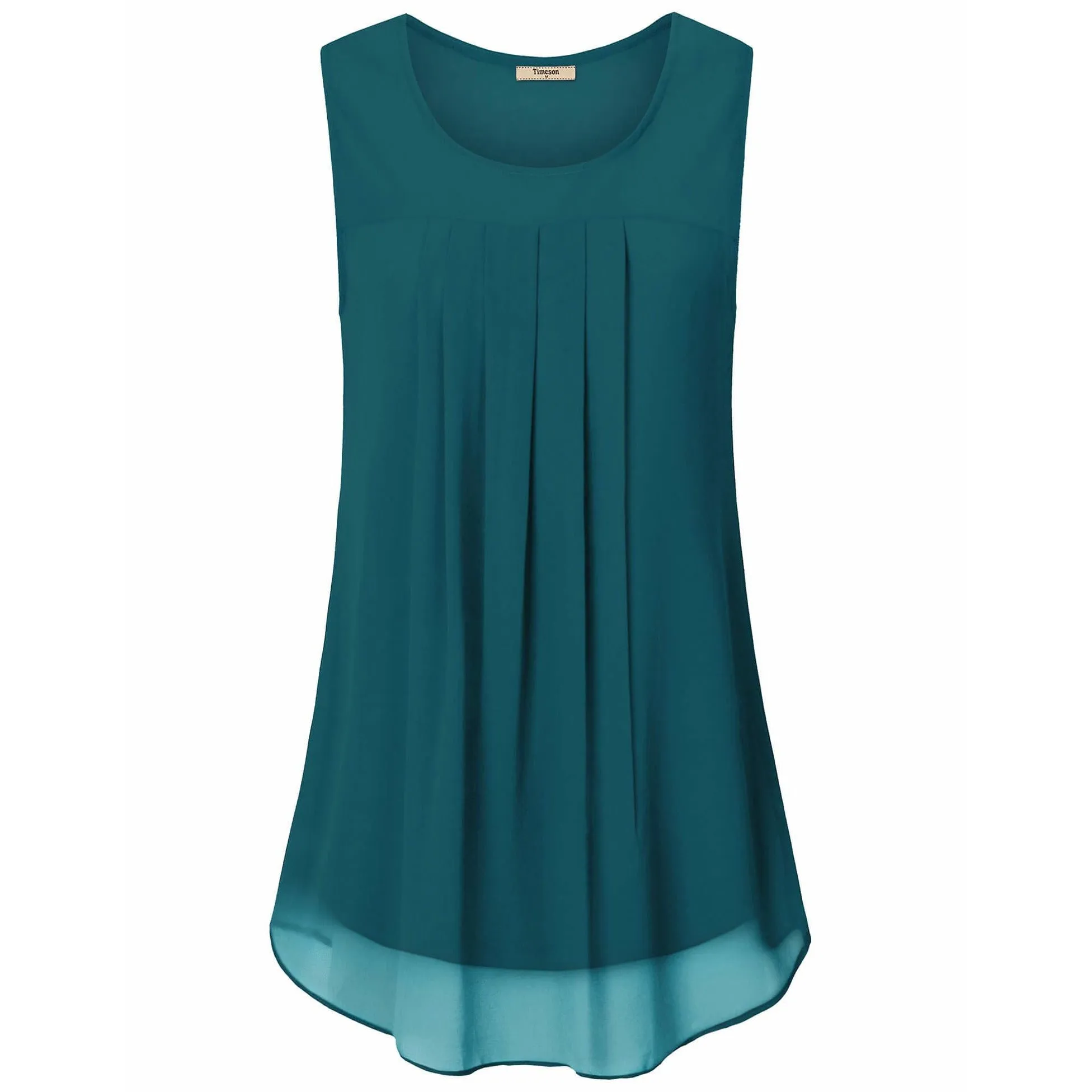 Double Layers Sleeveless Chiffon Tank