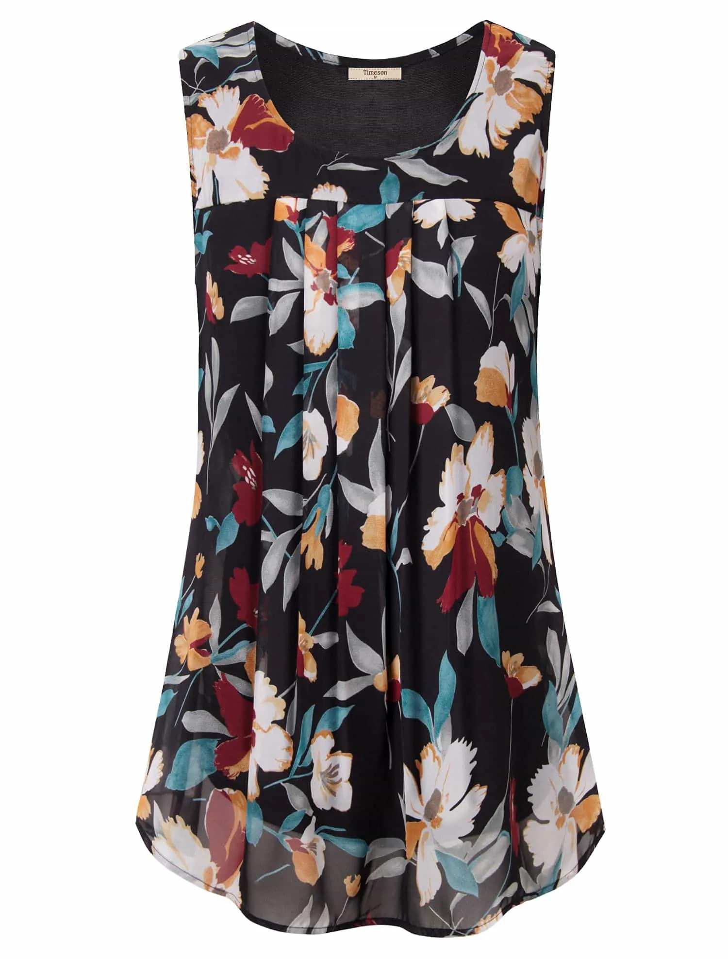 Double Layers Sleeveless Chiffon Tank