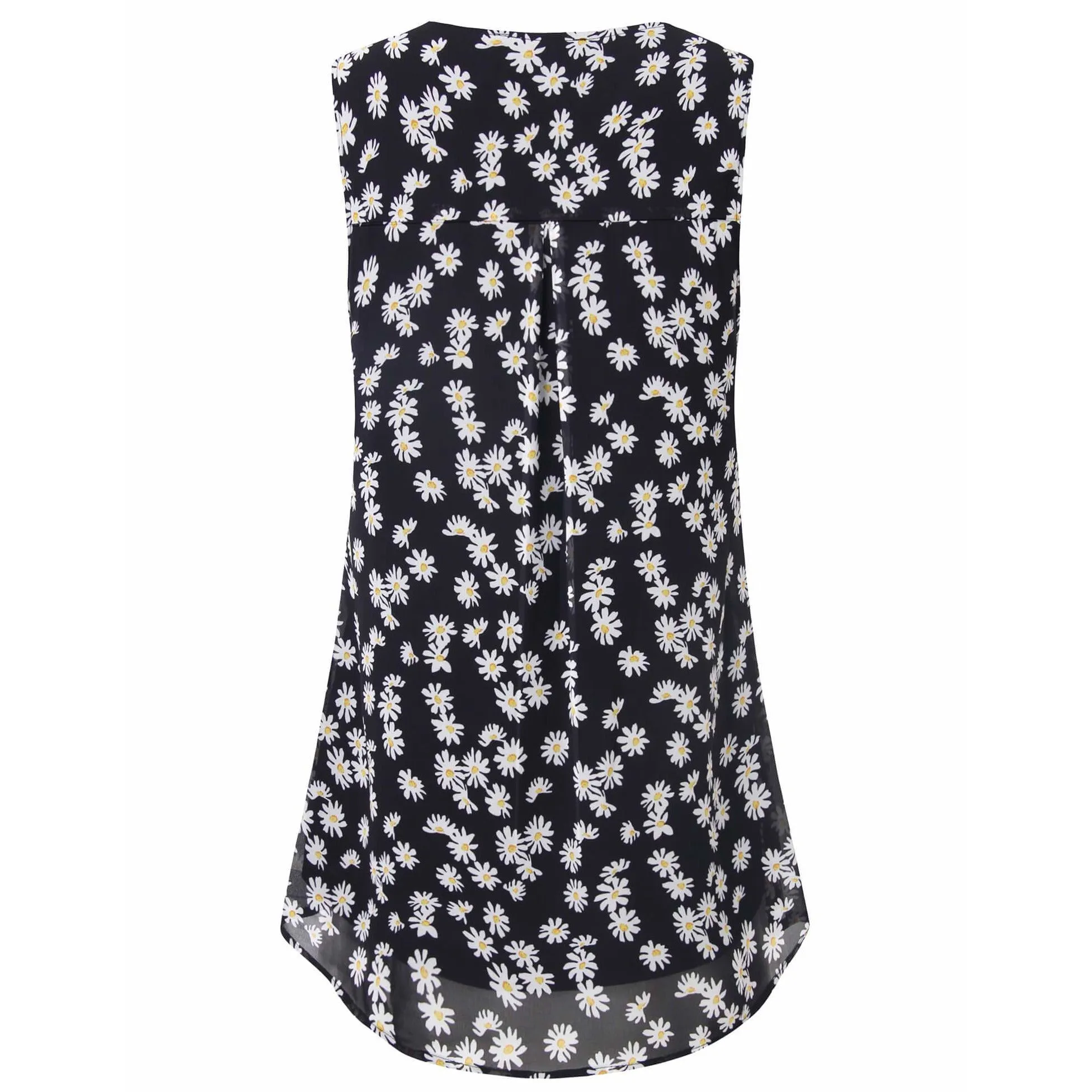 Double Layers Sleeveless Chiffon Tank