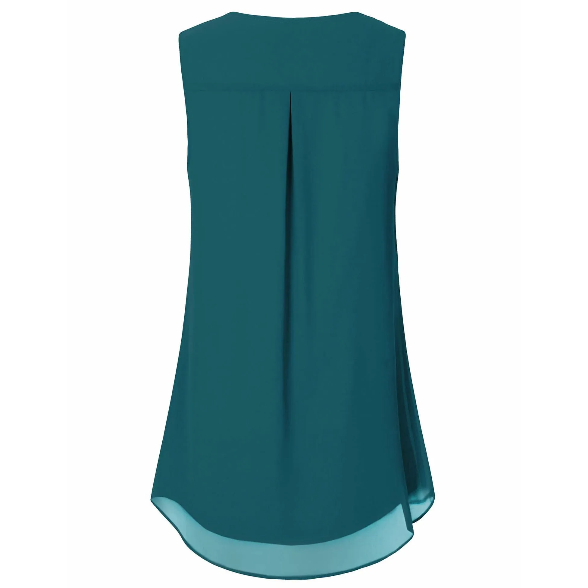 Double Layers Sleeveless Chiffon Tank