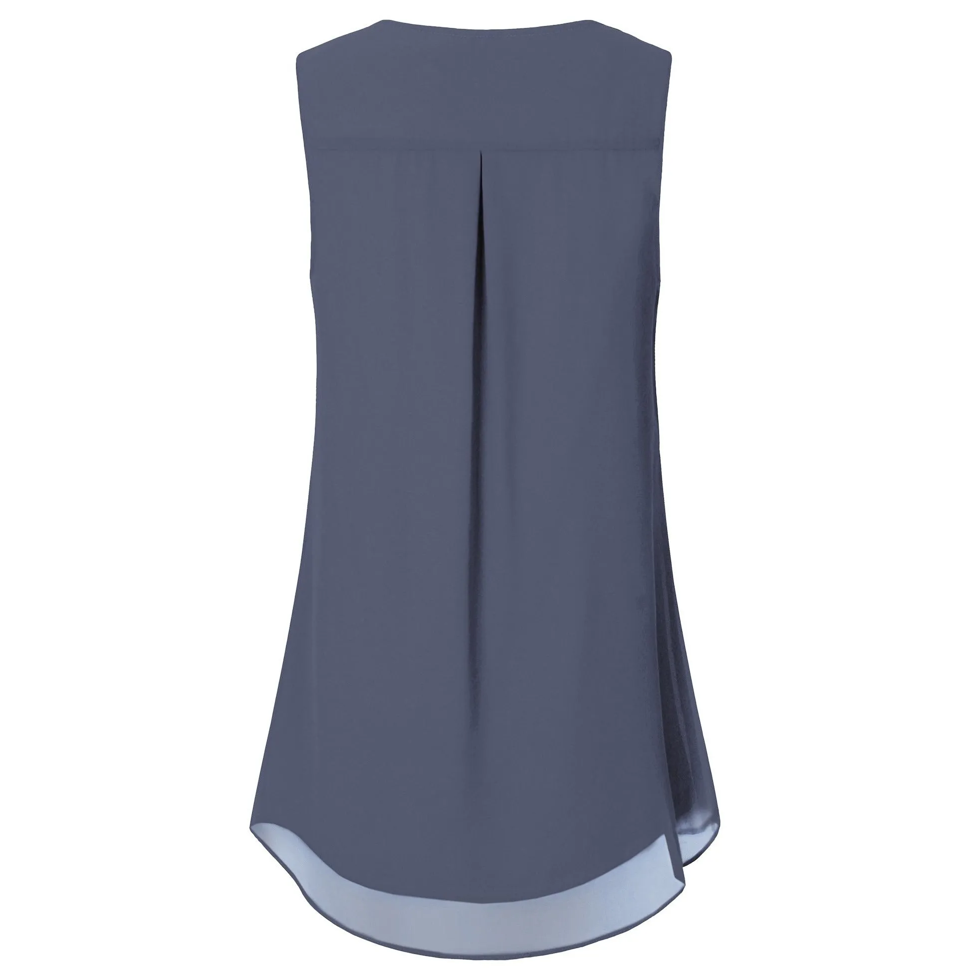 Double Layers Sleeveless Chiffon Tank