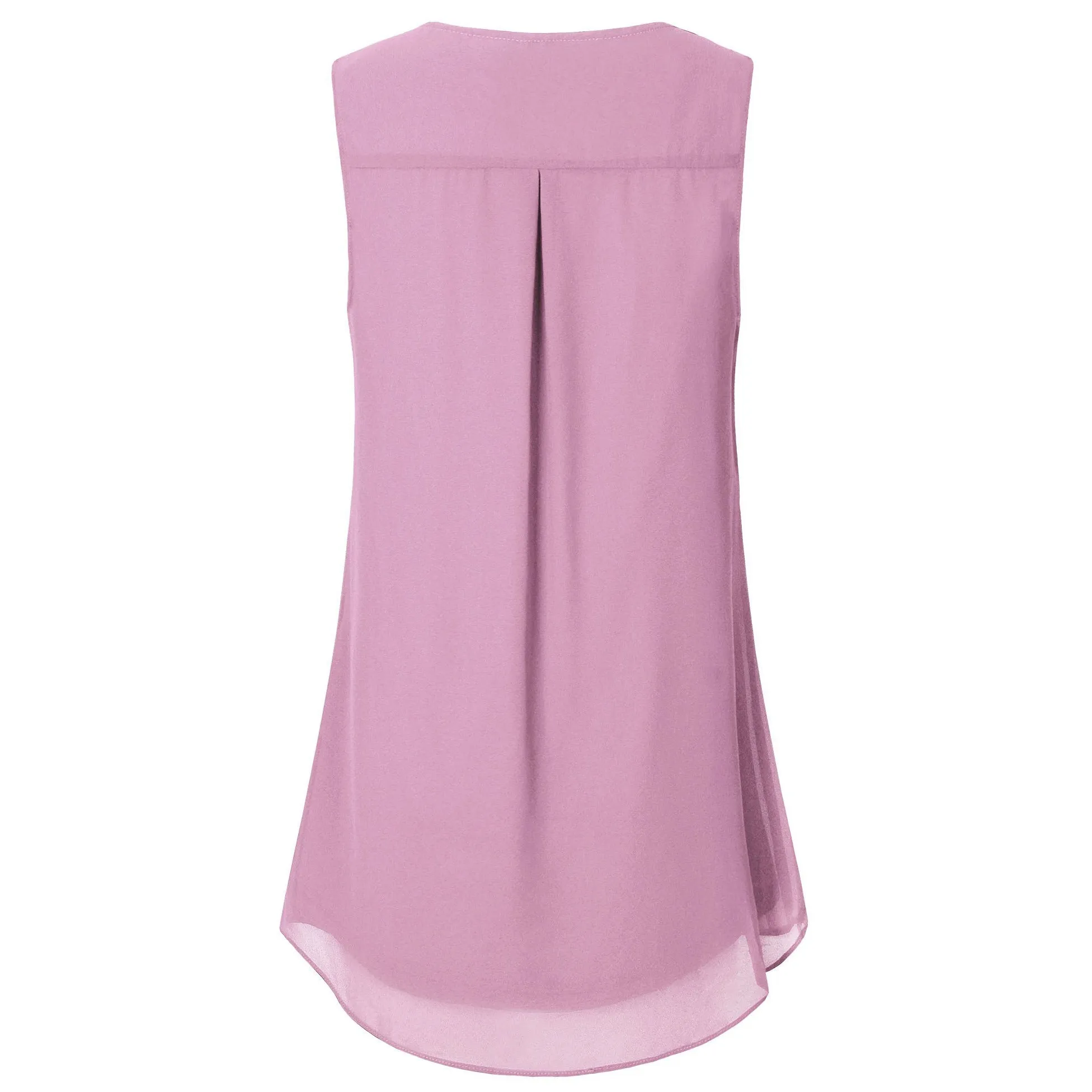 Double Layers Sleeveless Chiffon Tank