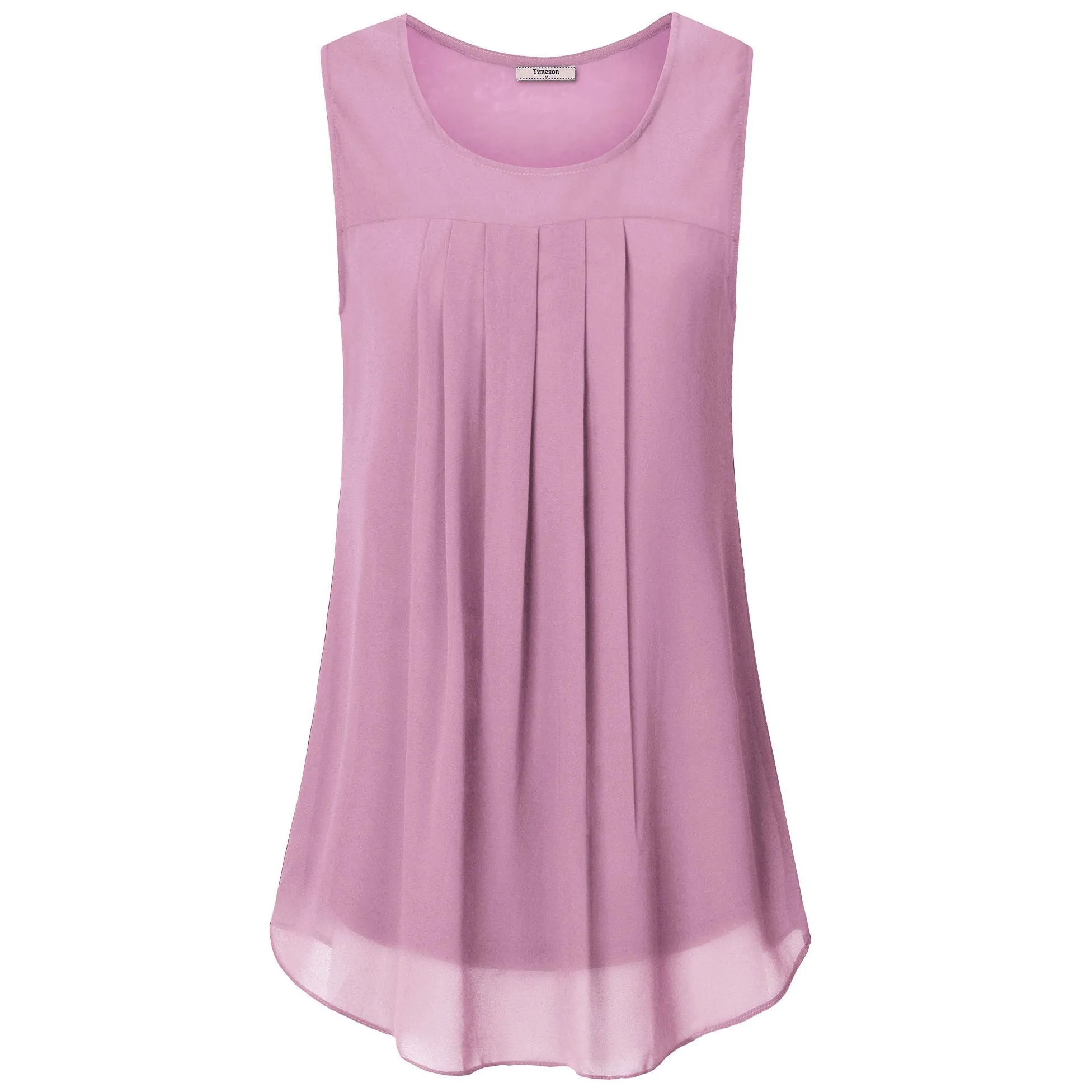 Double Layers Sleeveless Chiffon Tank